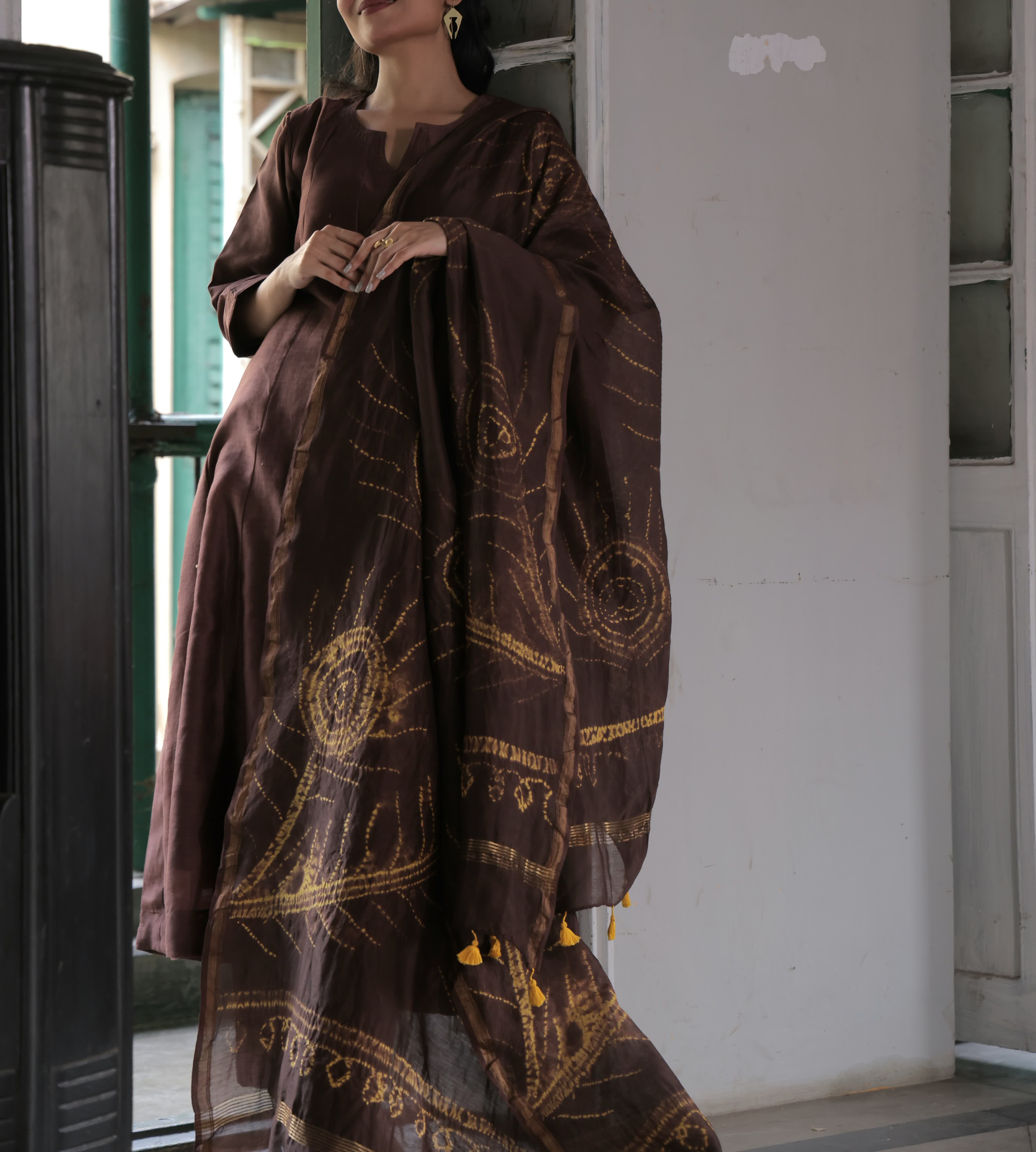 Tamarind (Mulmul Chanderi Bhandej, Tie Dye)