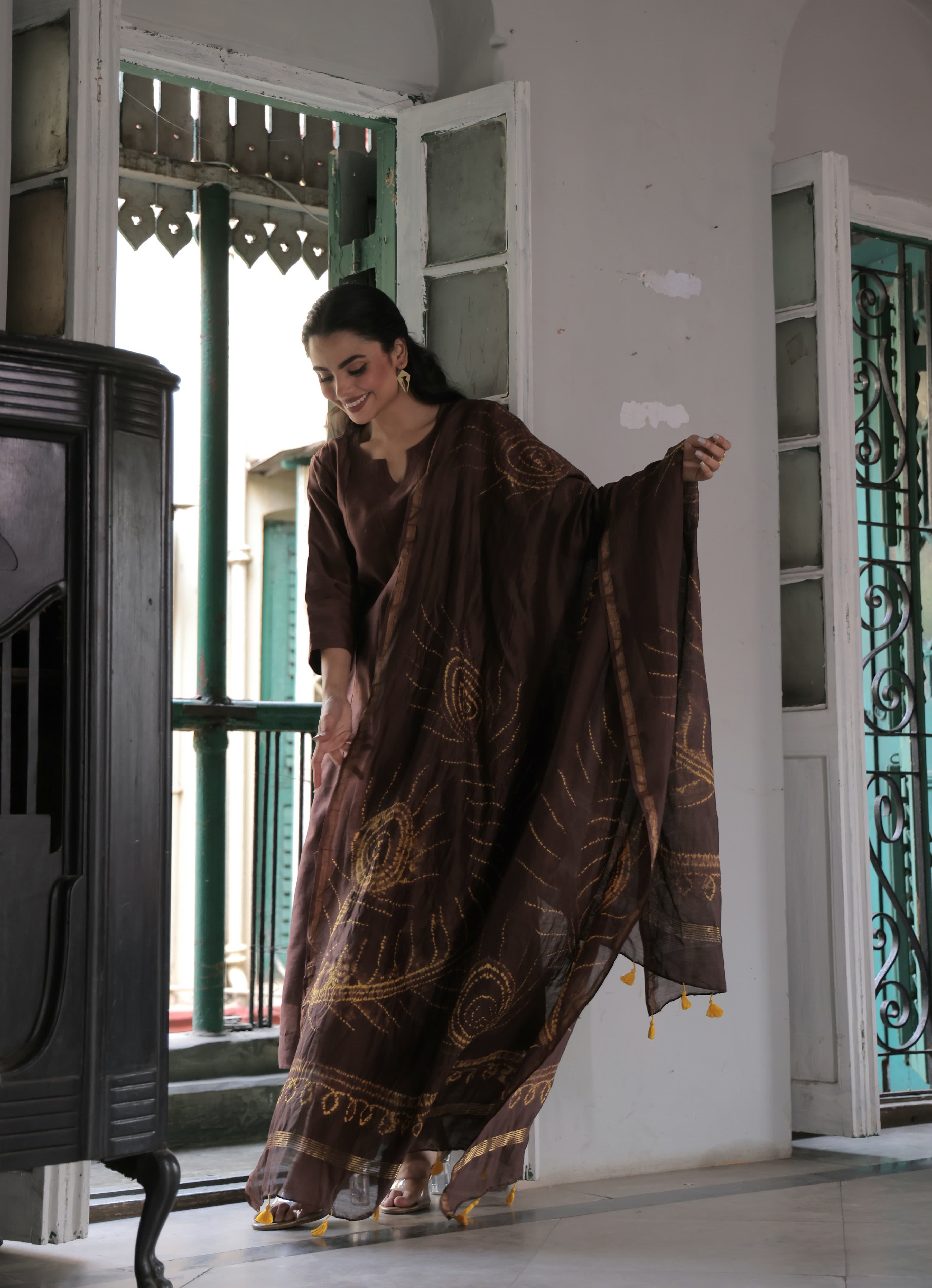 Tamarind (Mulmul Chanderi Bhandej, Tie Dye)