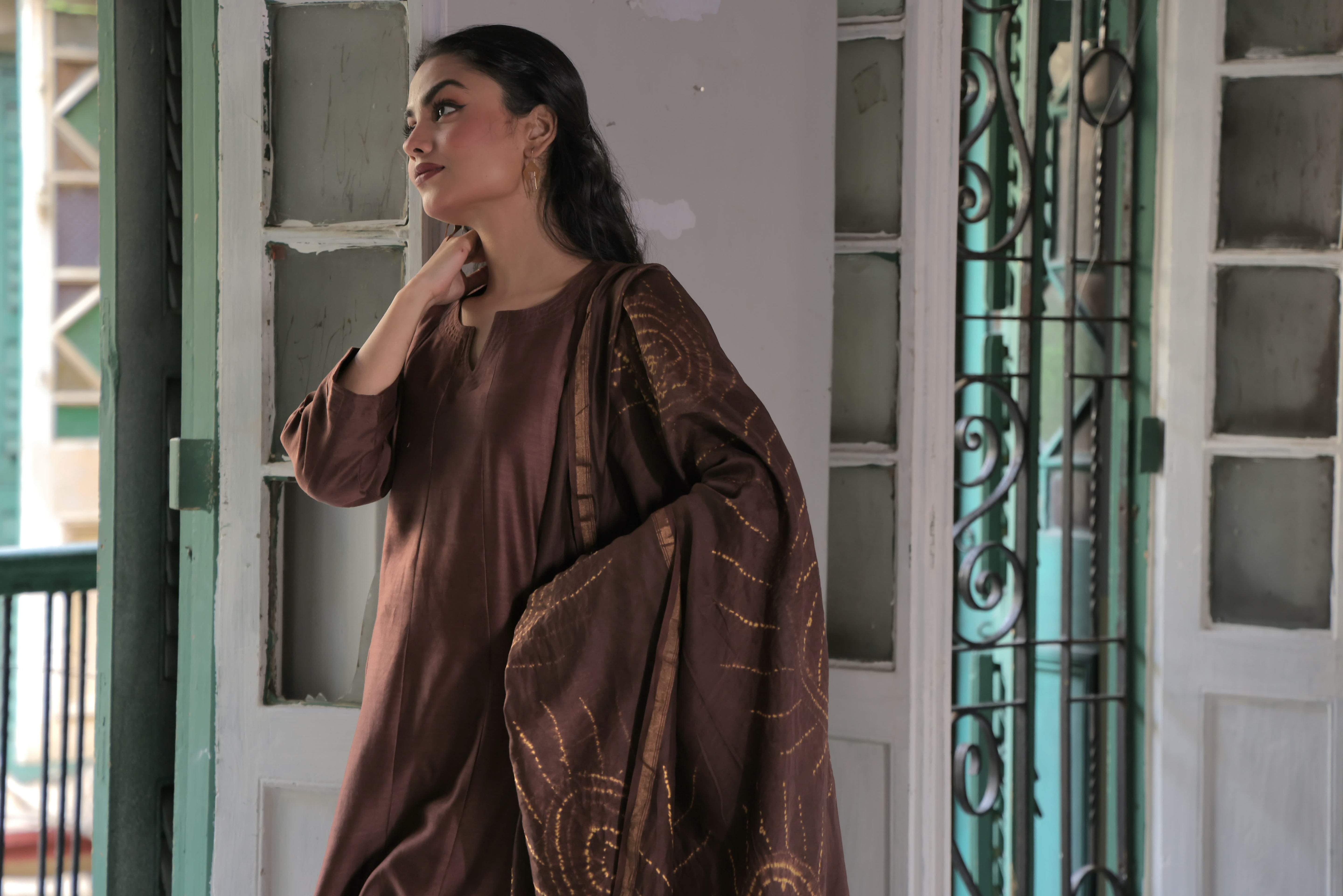 Tamarind (Mulmul Chanderi Bhandej, Tie Dye)