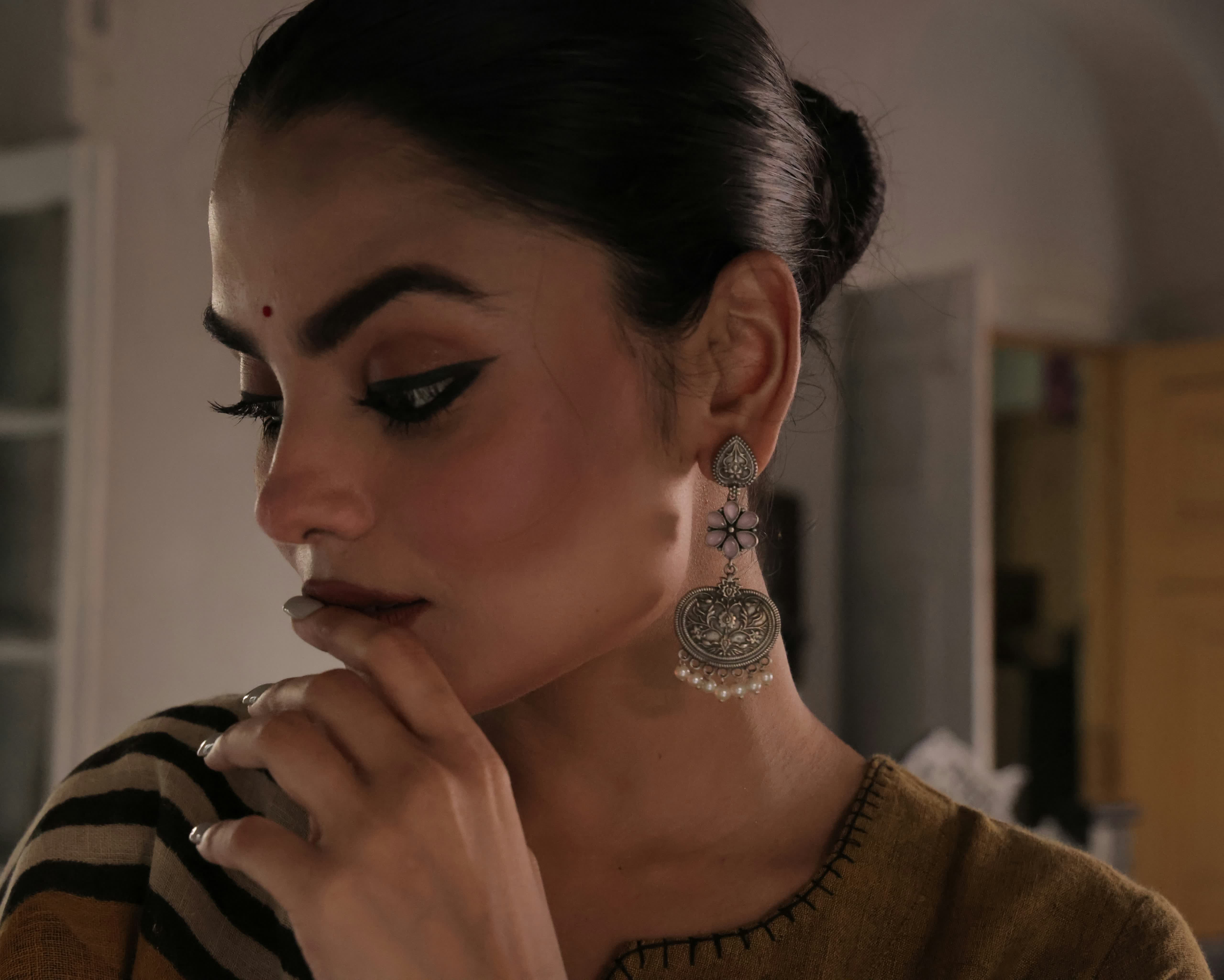 Raag Rust (Jamdani×Block print)