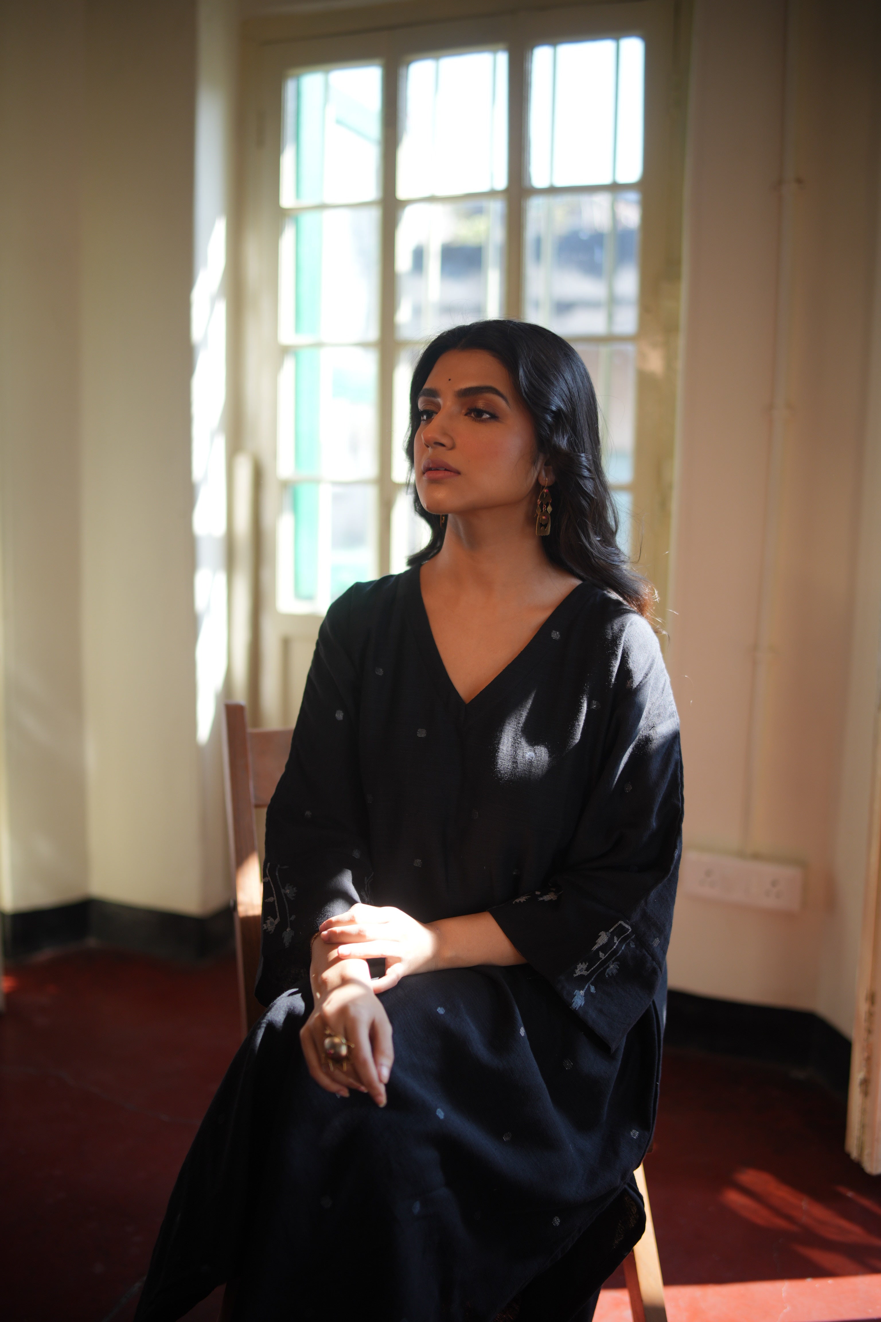 Noir Sky (Organic Cotton Jamdani Coord)