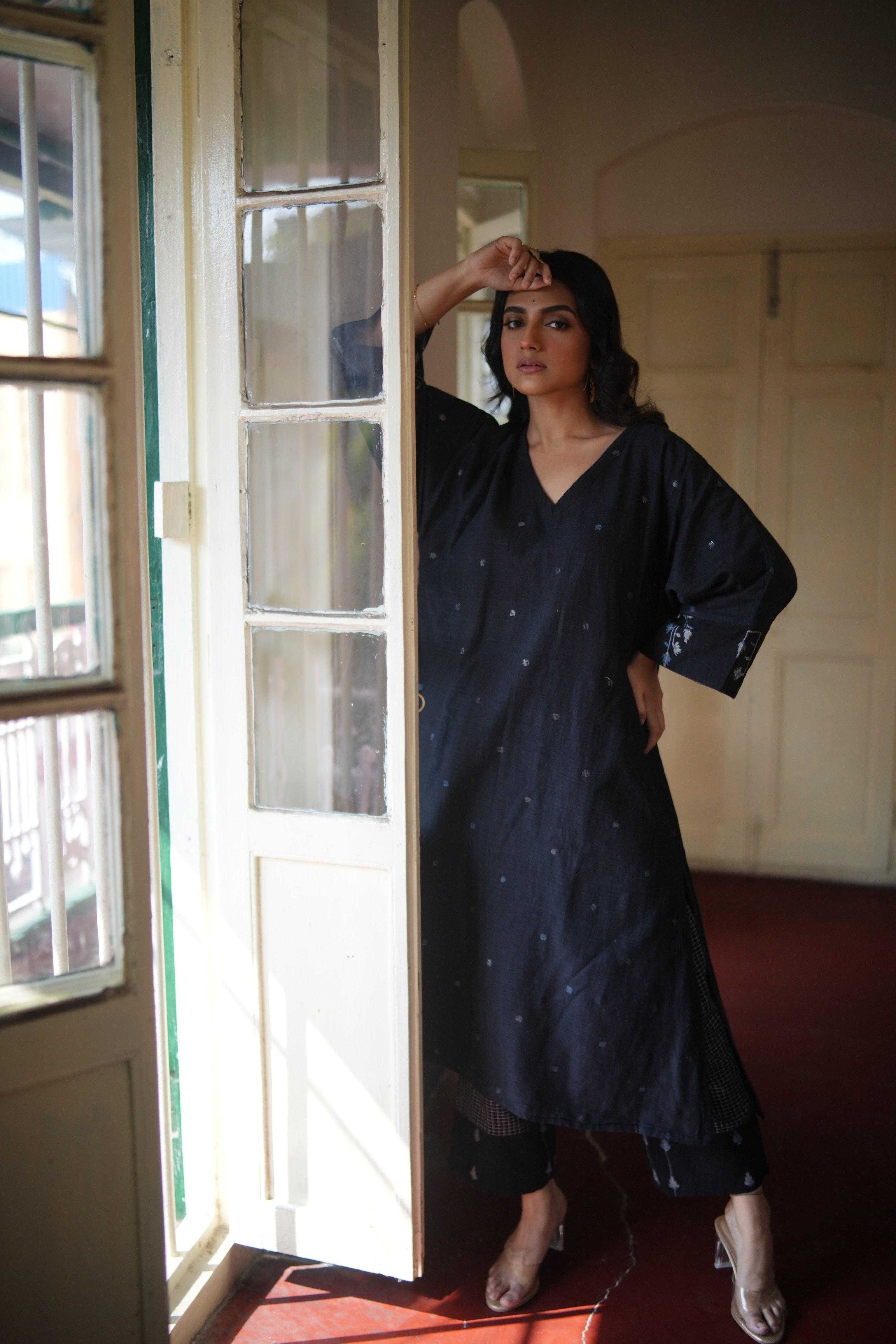 Noir Sky (Organic Cotton Jamdani Coord)