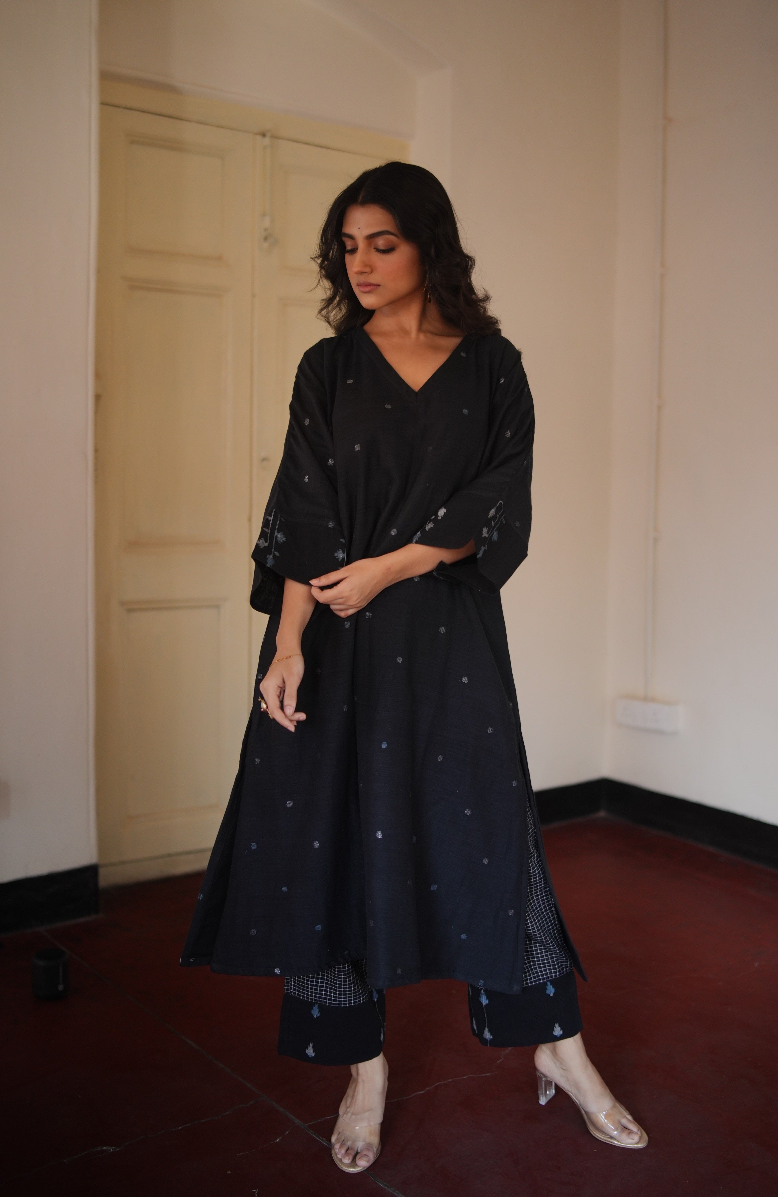 Noir Sky (Organic Cotton Jamdani Coord)