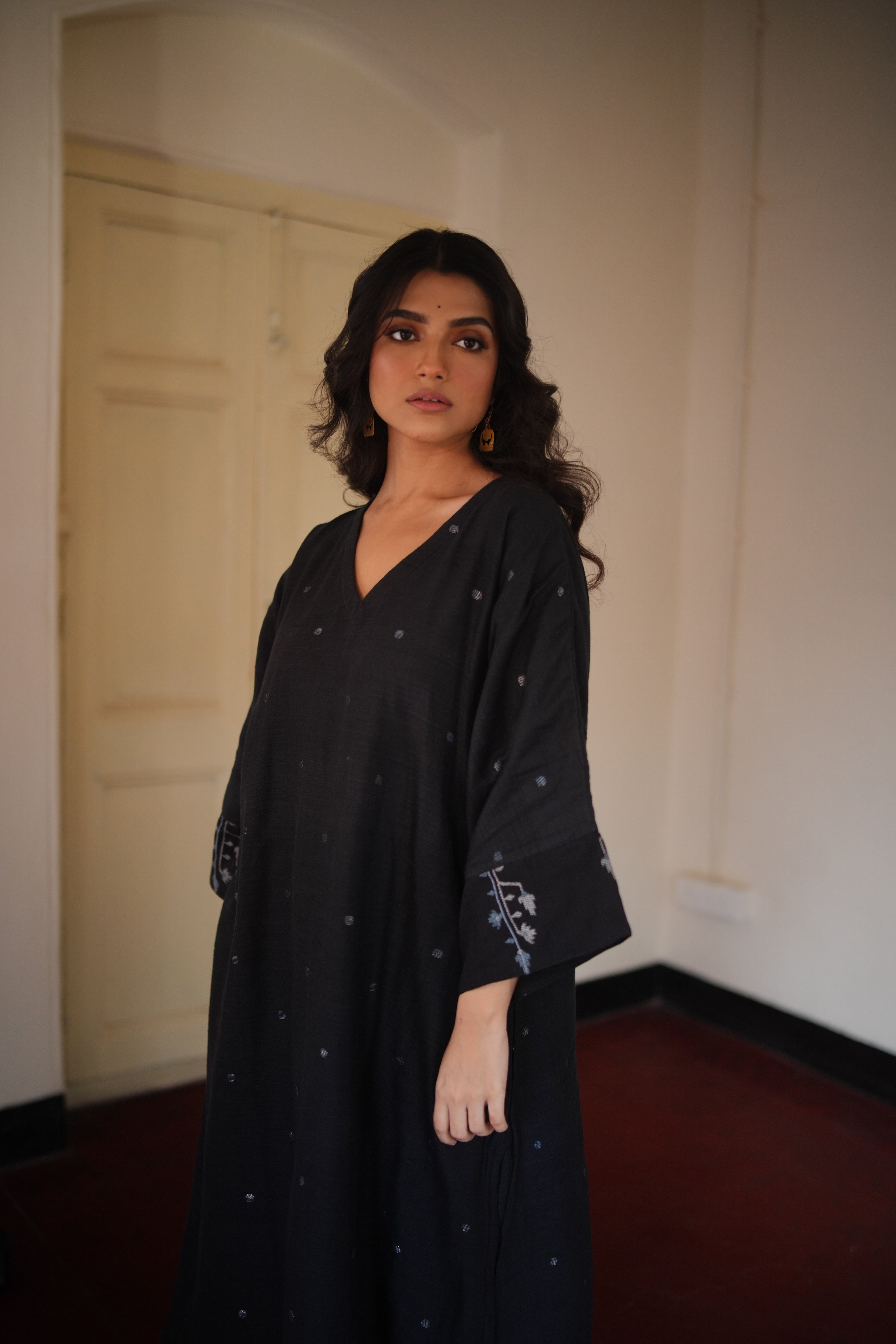 Noir Sky (Organic Cotton Jamdani Coord)