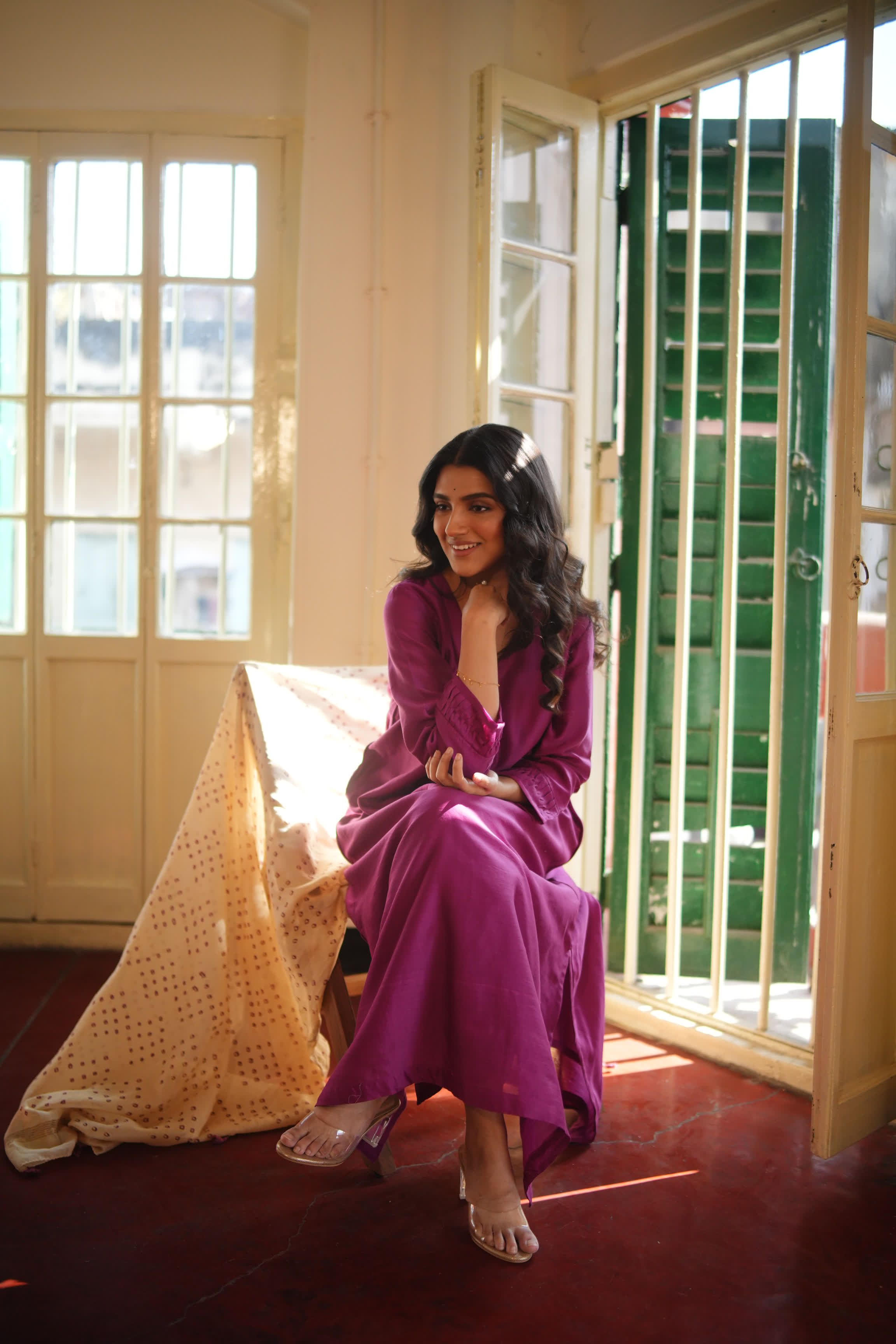 Roumya(Mulmul Chanderi Bhandej, Tie Dye)