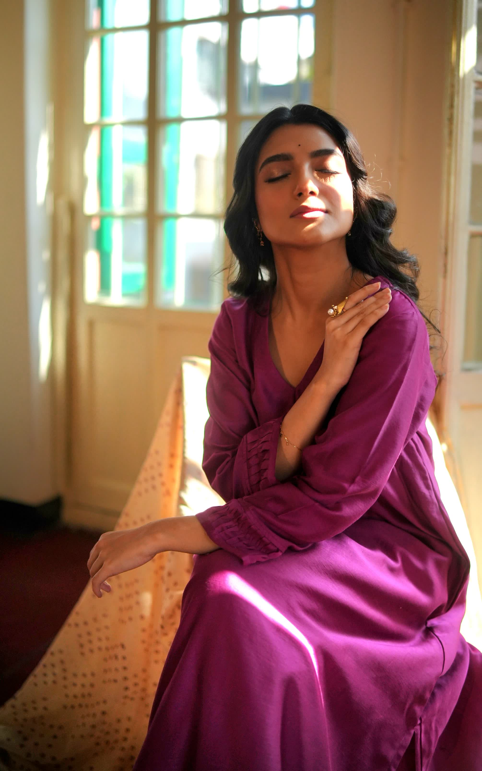 Roumya(Mulmul Chanderi Bhandej, Tie Dye)