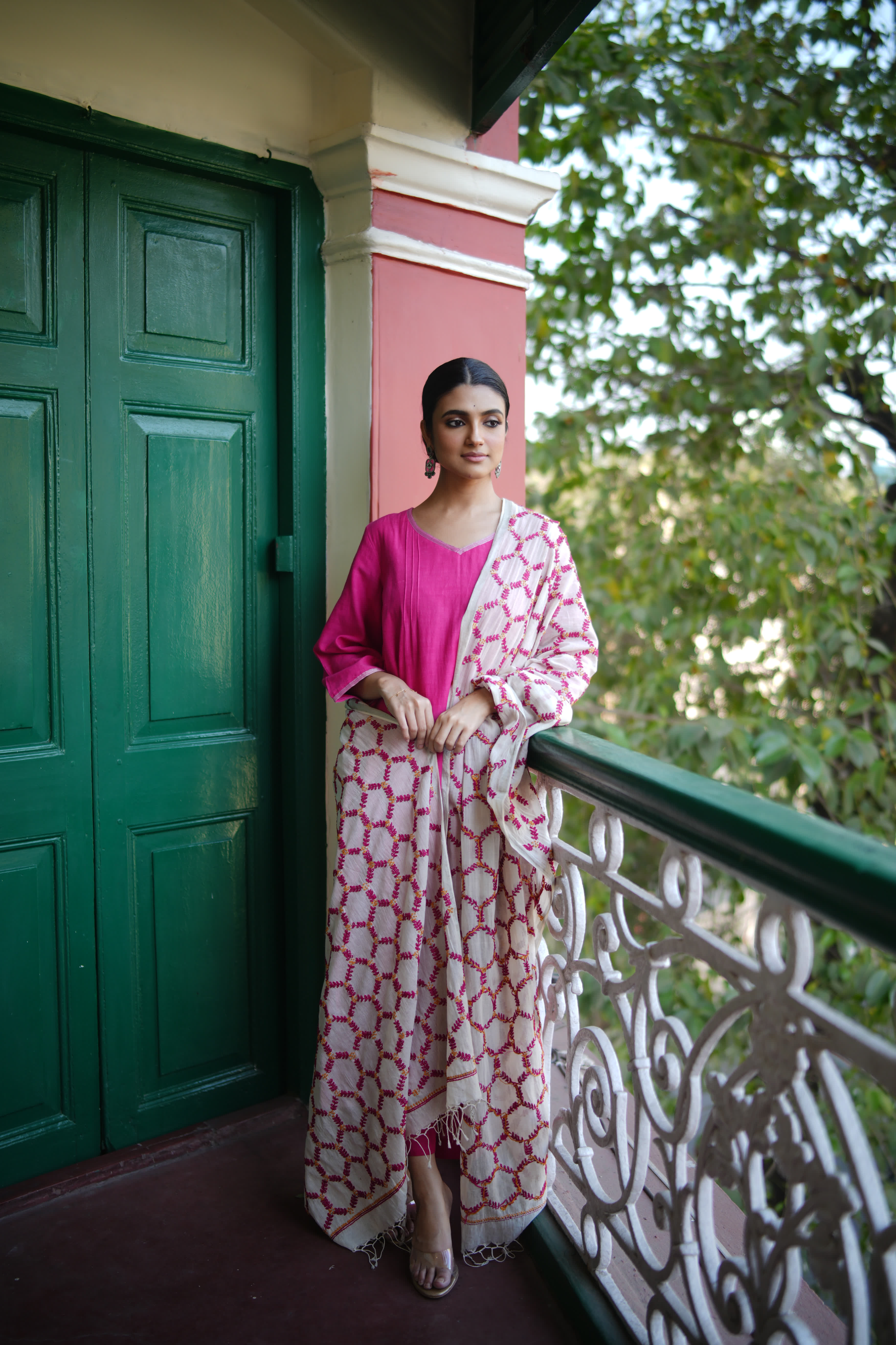 Gulaal (Mulmul Embroidered)