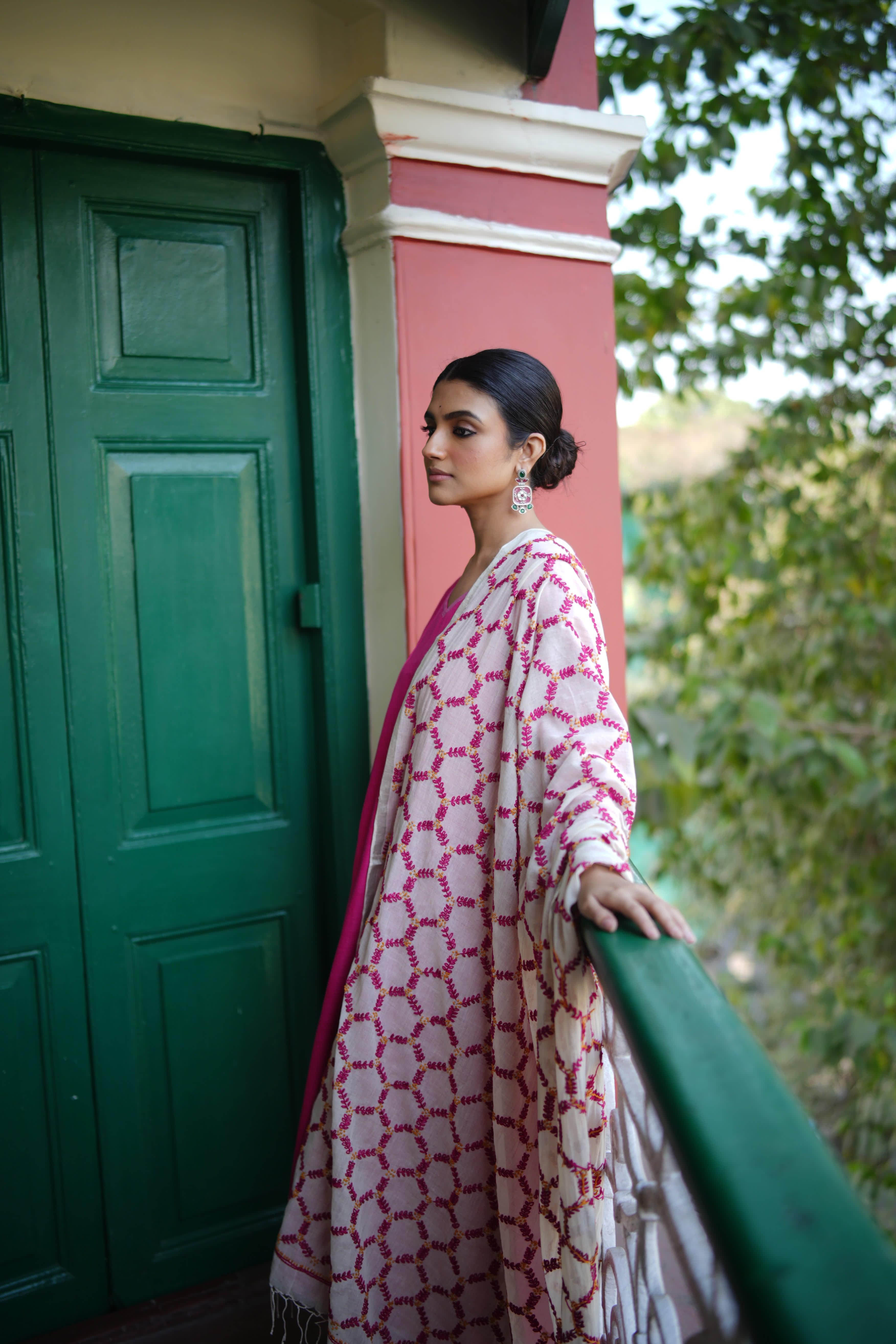 Gulaal (Mulmul Embroidered)