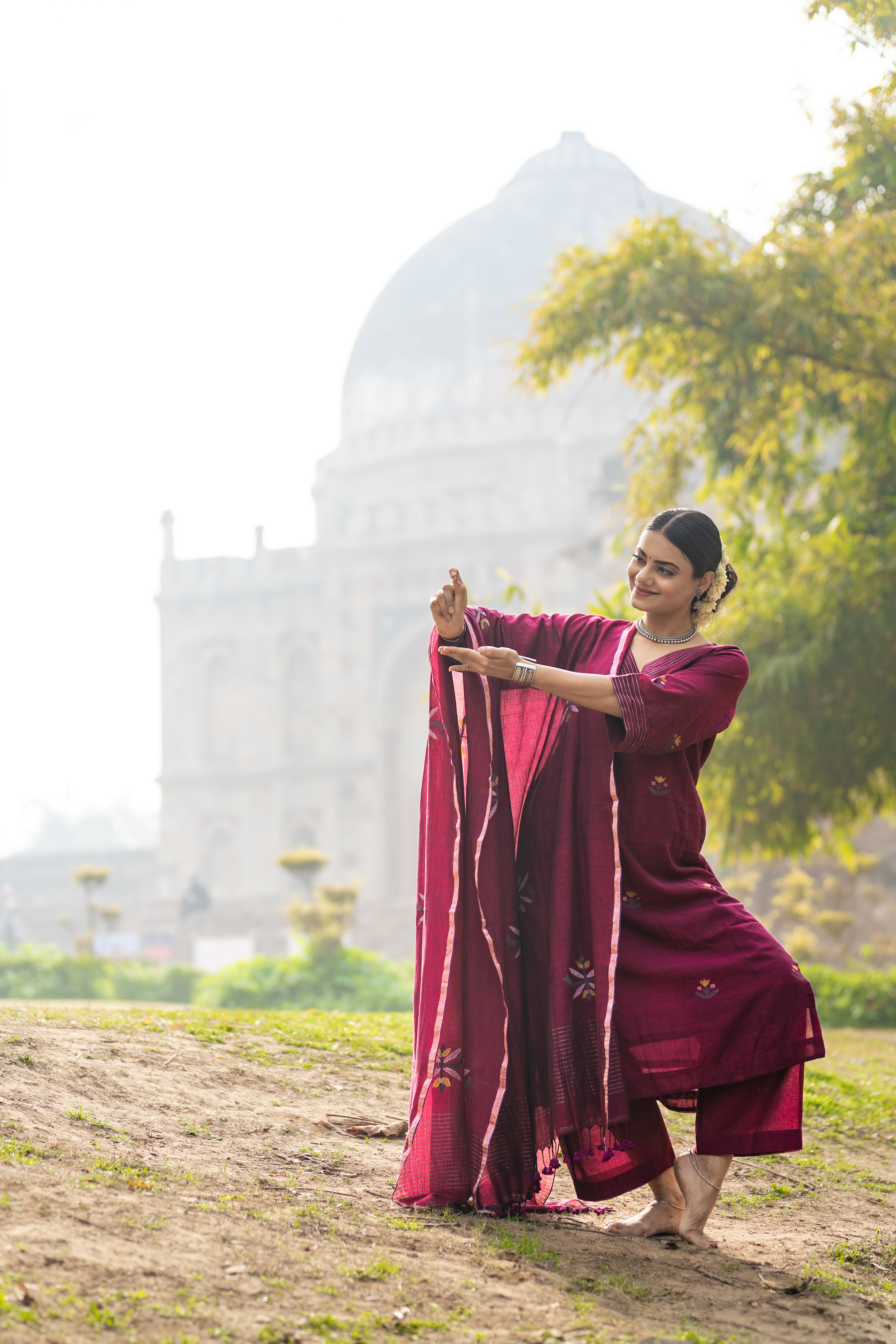 Magenta Muse (Mulmul Jamdani)