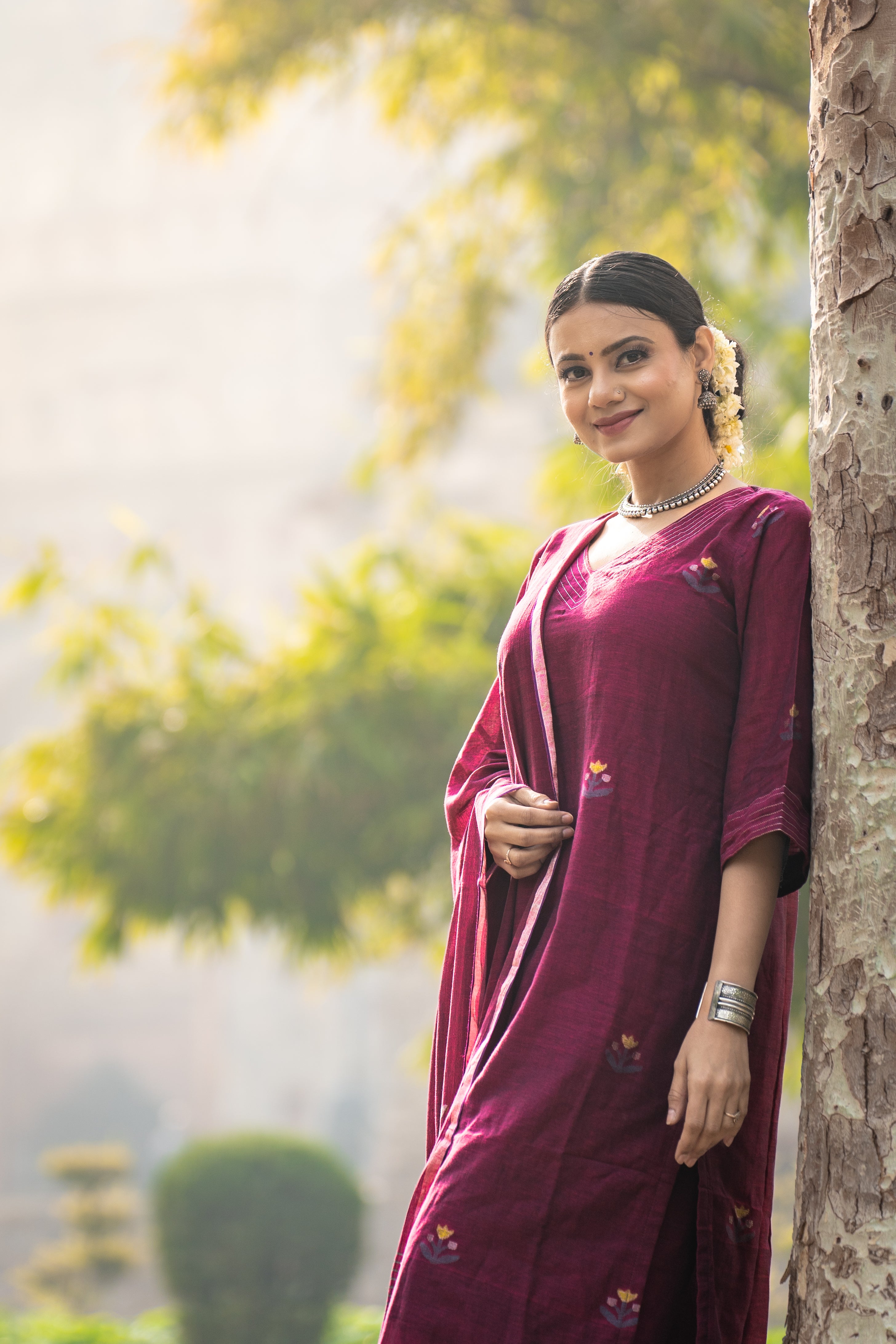 Magenta Muse (Mulmul Jamdani)