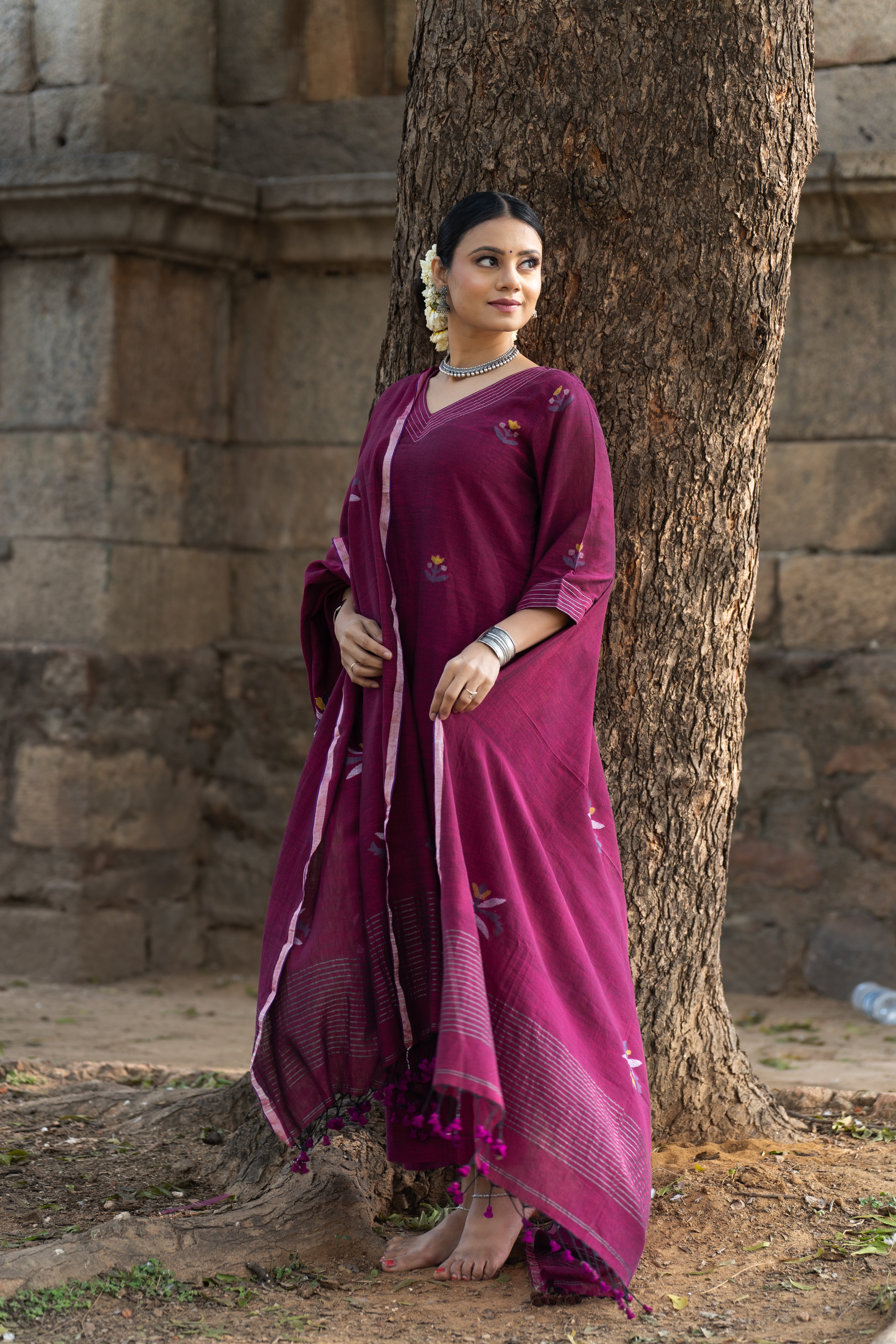 Magenta Muse (Mulmul Jamdani)