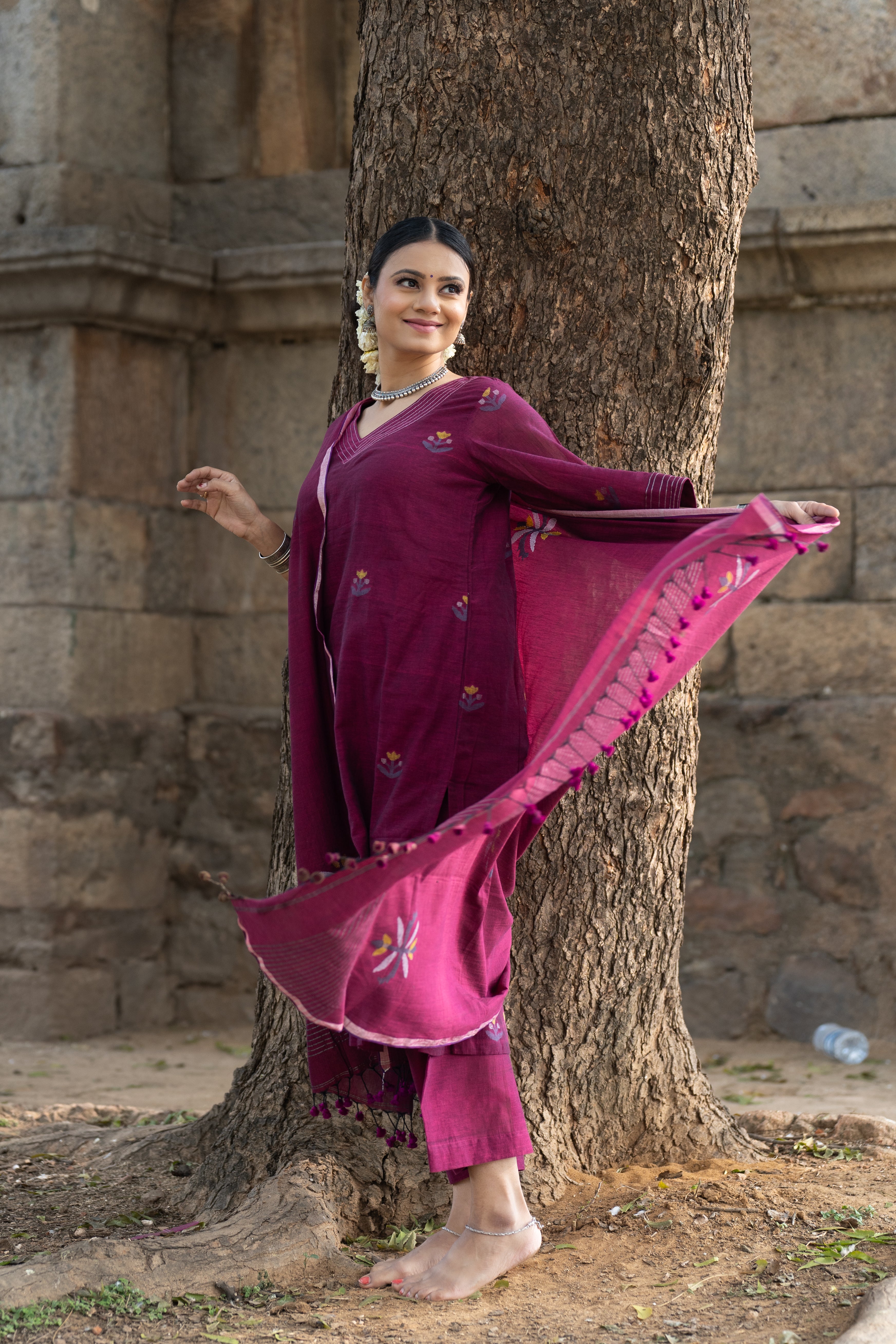 Magenta Muse (Mulmul Jamdani)