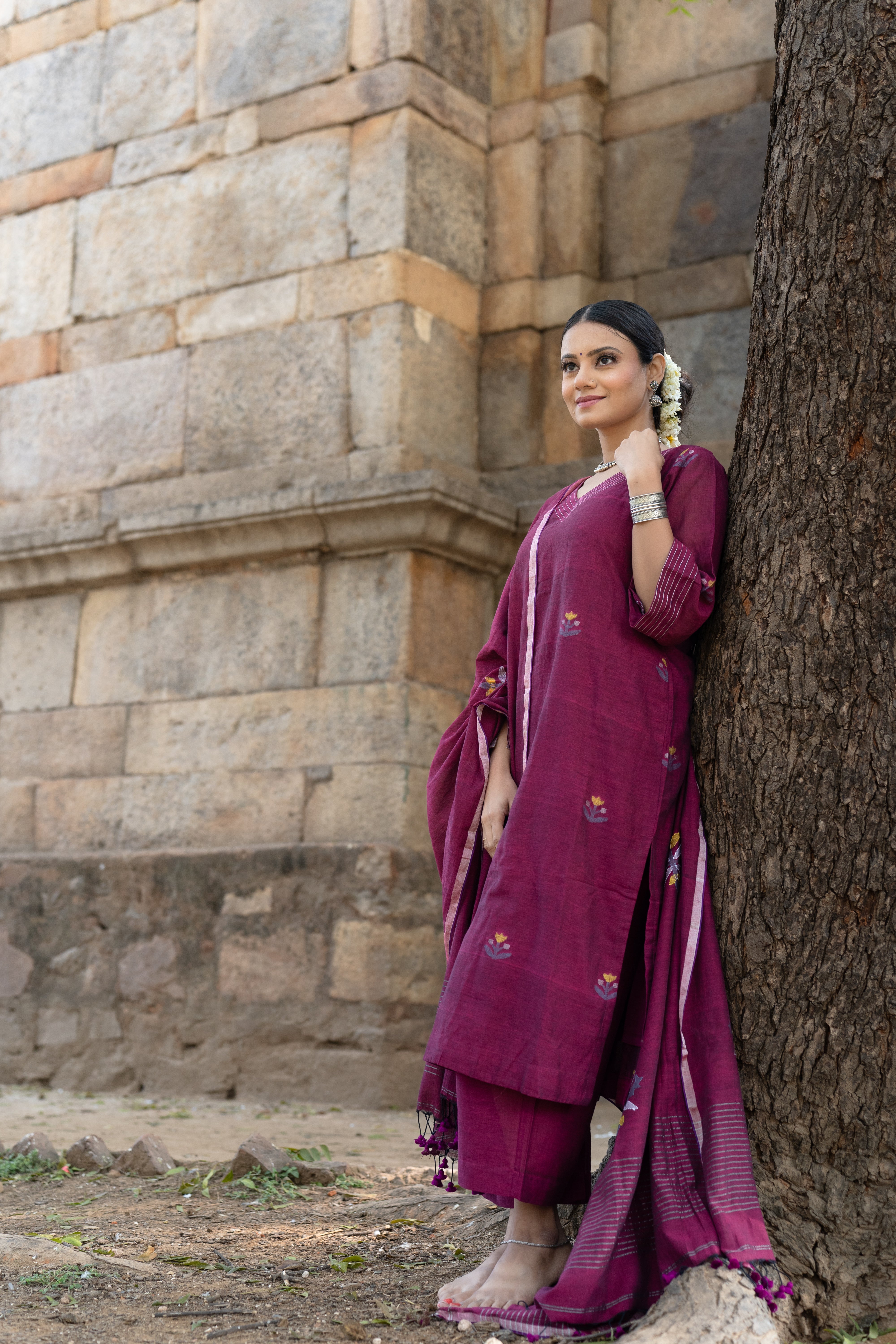 Magenta Muse (Mulmul Jamdani)