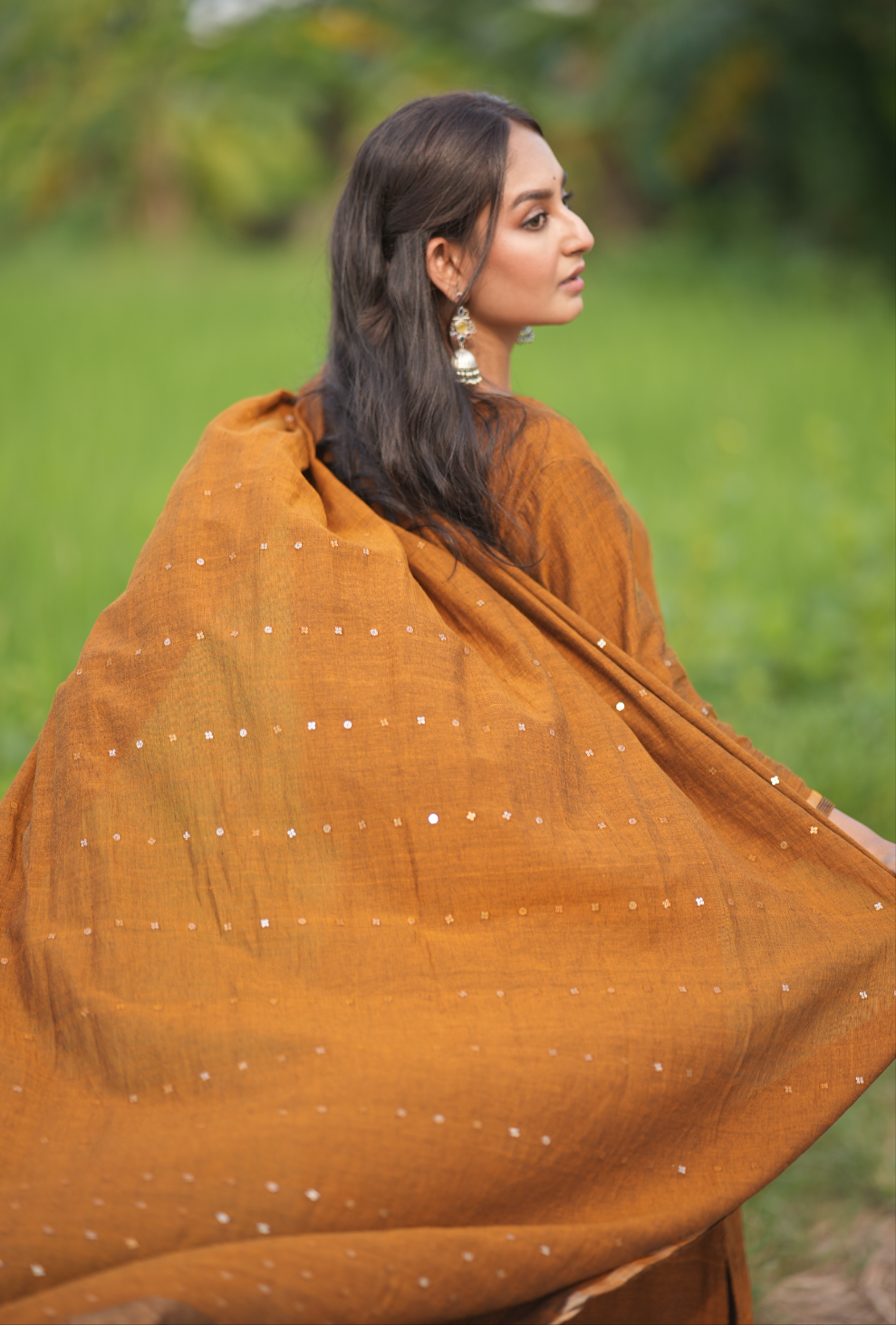 Earthen Gleam (Mulmul Box Sequin)