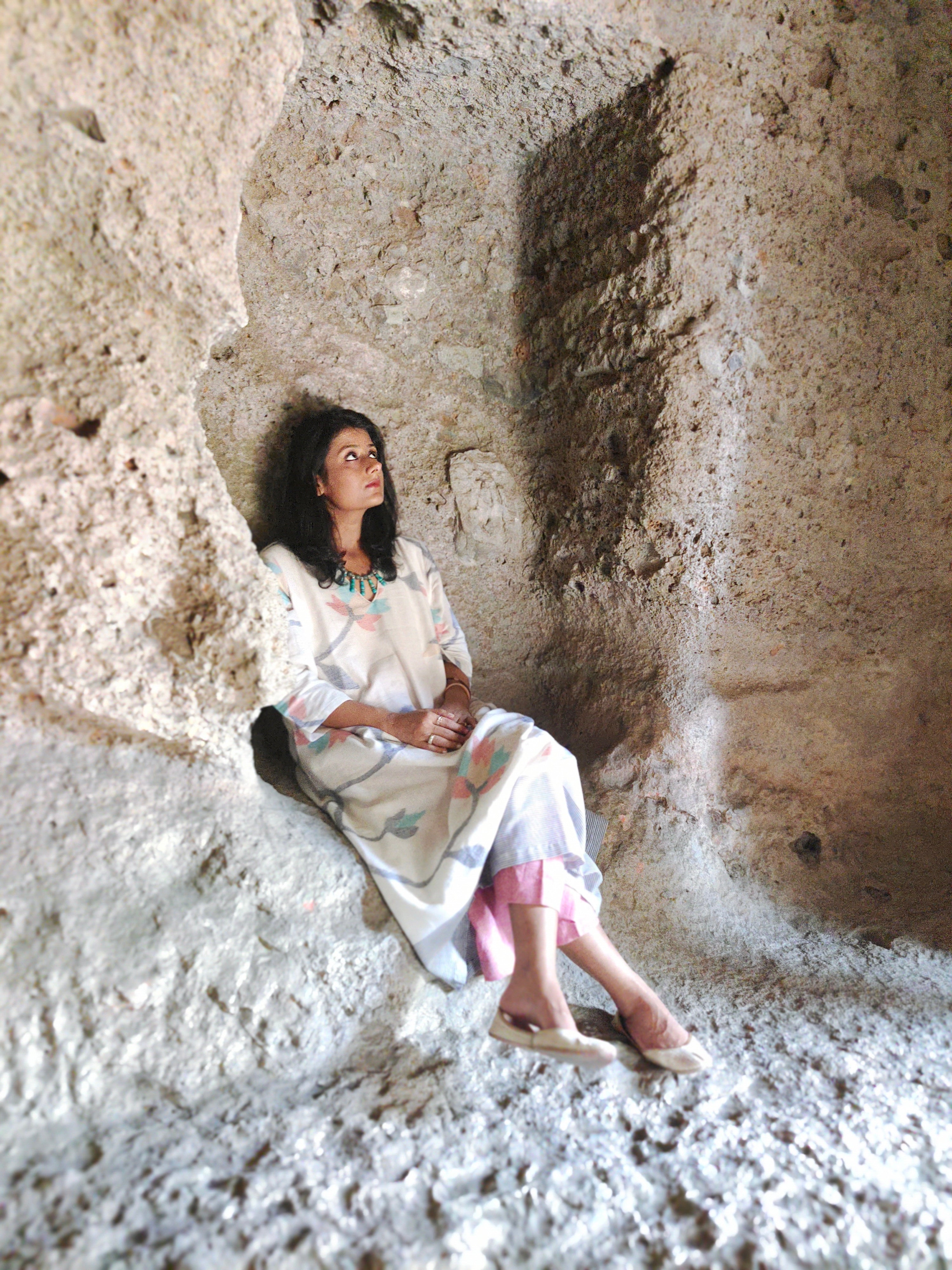 Etheral Ivory (Organic Cotton Jamdani Coord)