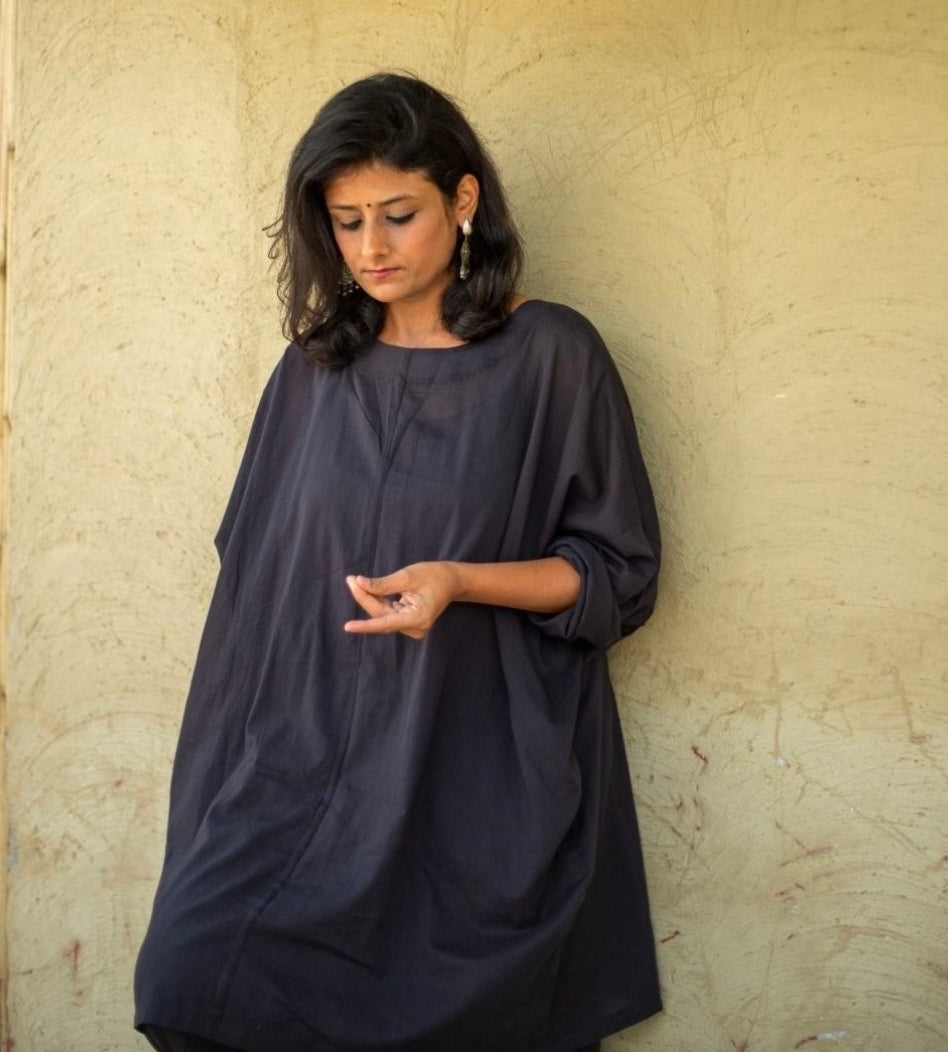 Classic Black (Mulmul Plain Coord)