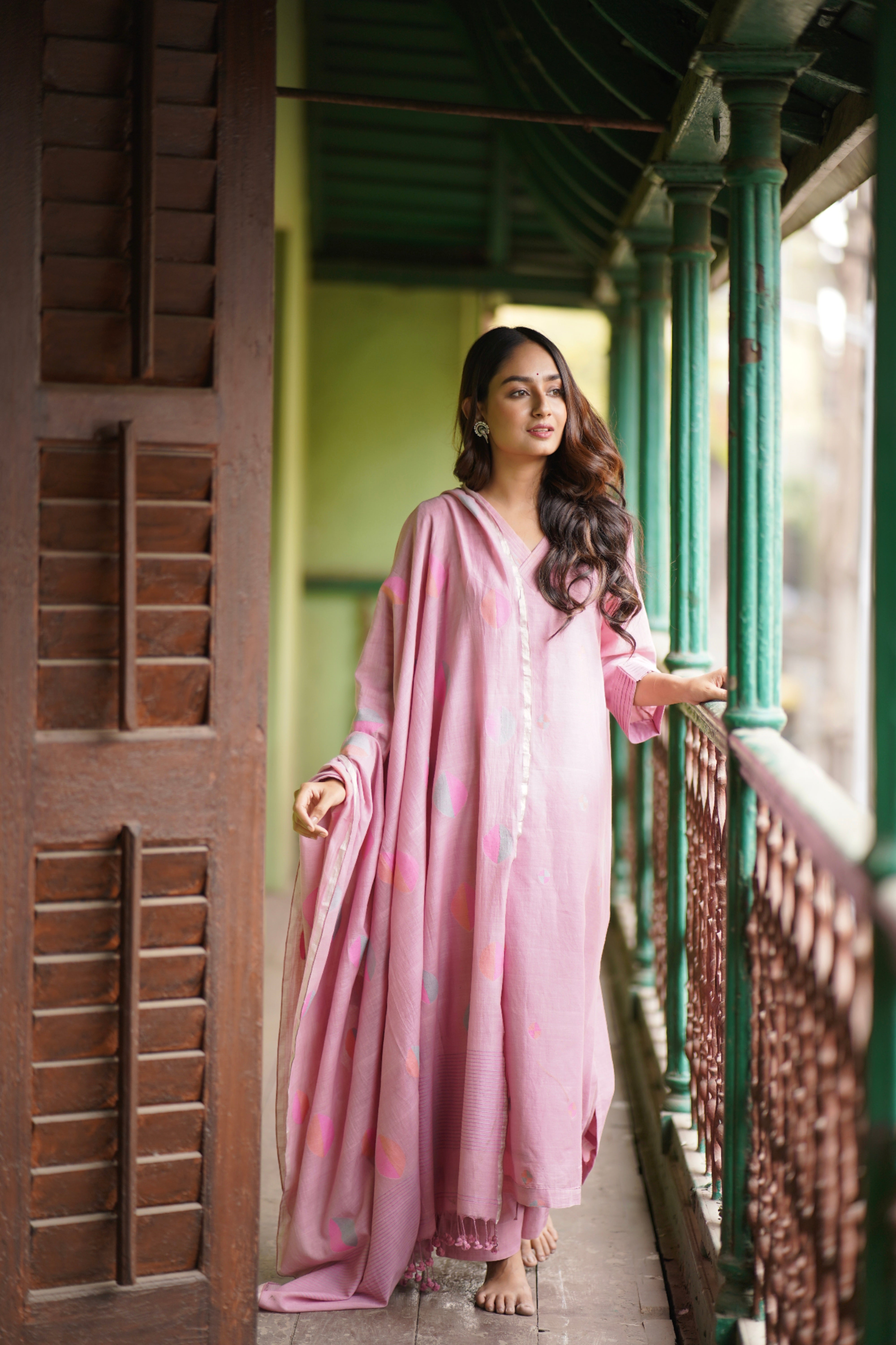 Dusty Rose (Mulmul Jamdani)