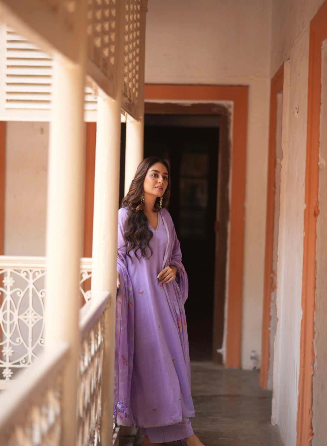 Lavender Bliss (Mulmul Jamdani)