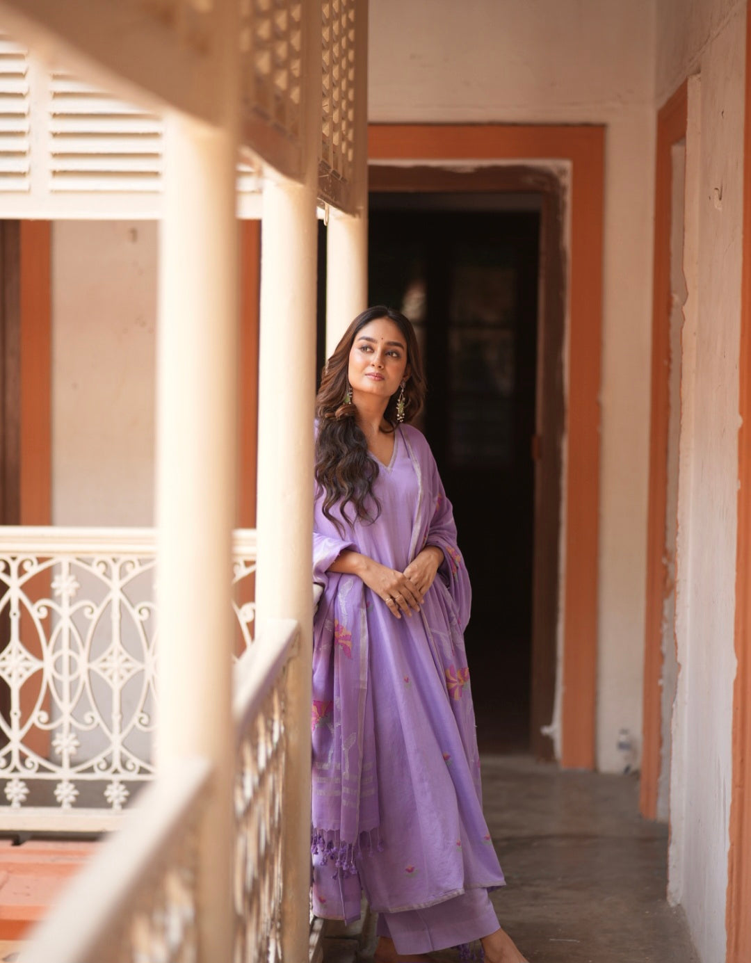 Lavender Bliss (Mulmul Jamdani)