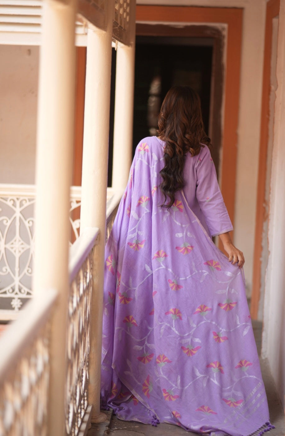 Lavender Bliss (Mulmul Jamdani)