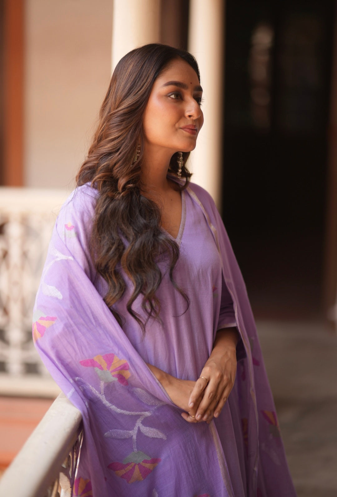 Lavender Bliss (Mulmul Jamdani)