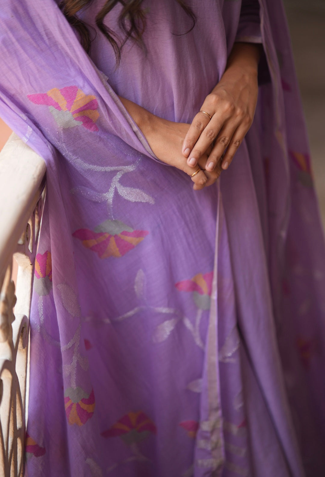 Lavender Bliss (Mulmul Jamdani)