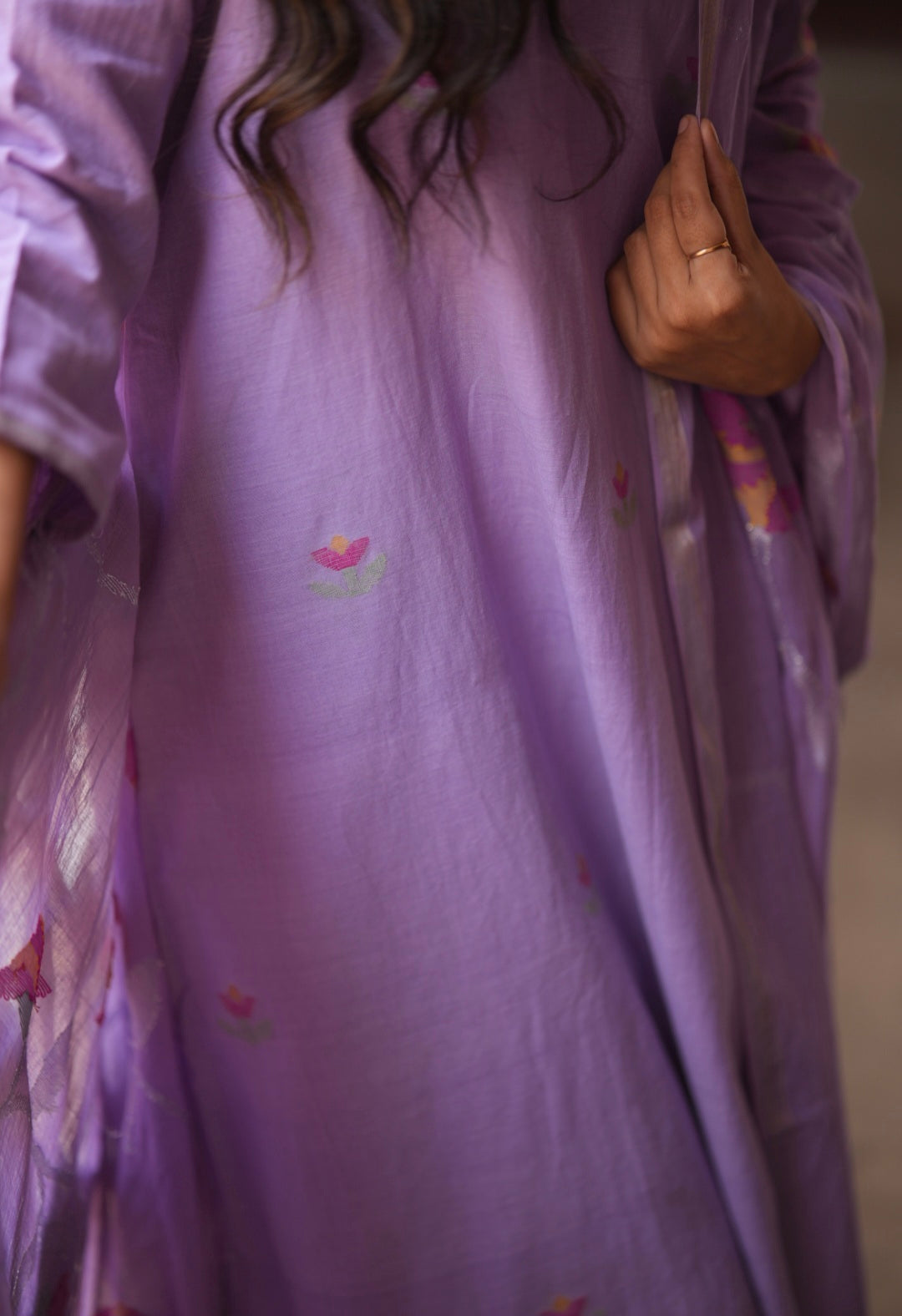 Lavender Bliss (Mulmul Jamdani)