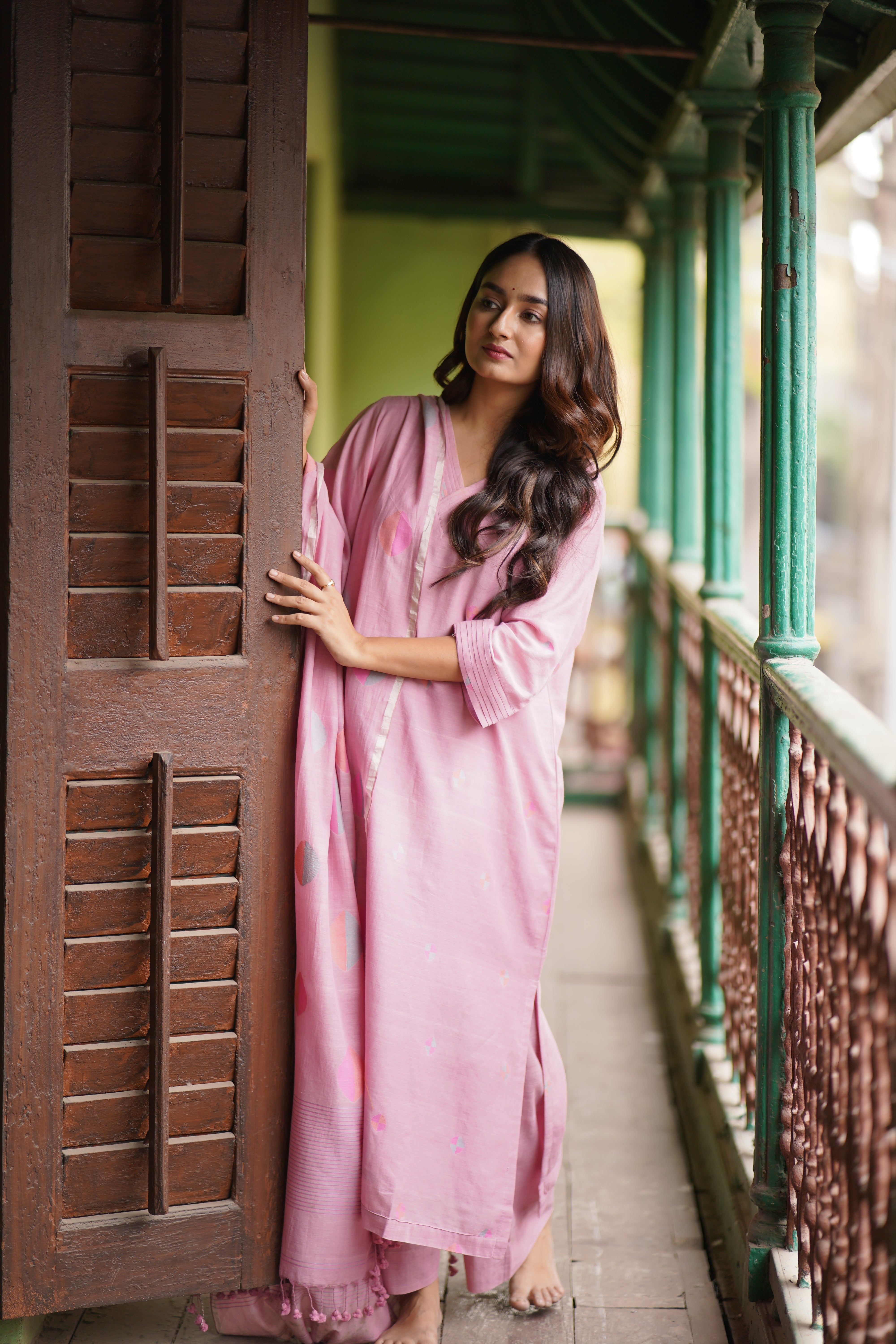 Dusty Rose (Mulmul Jamdani)