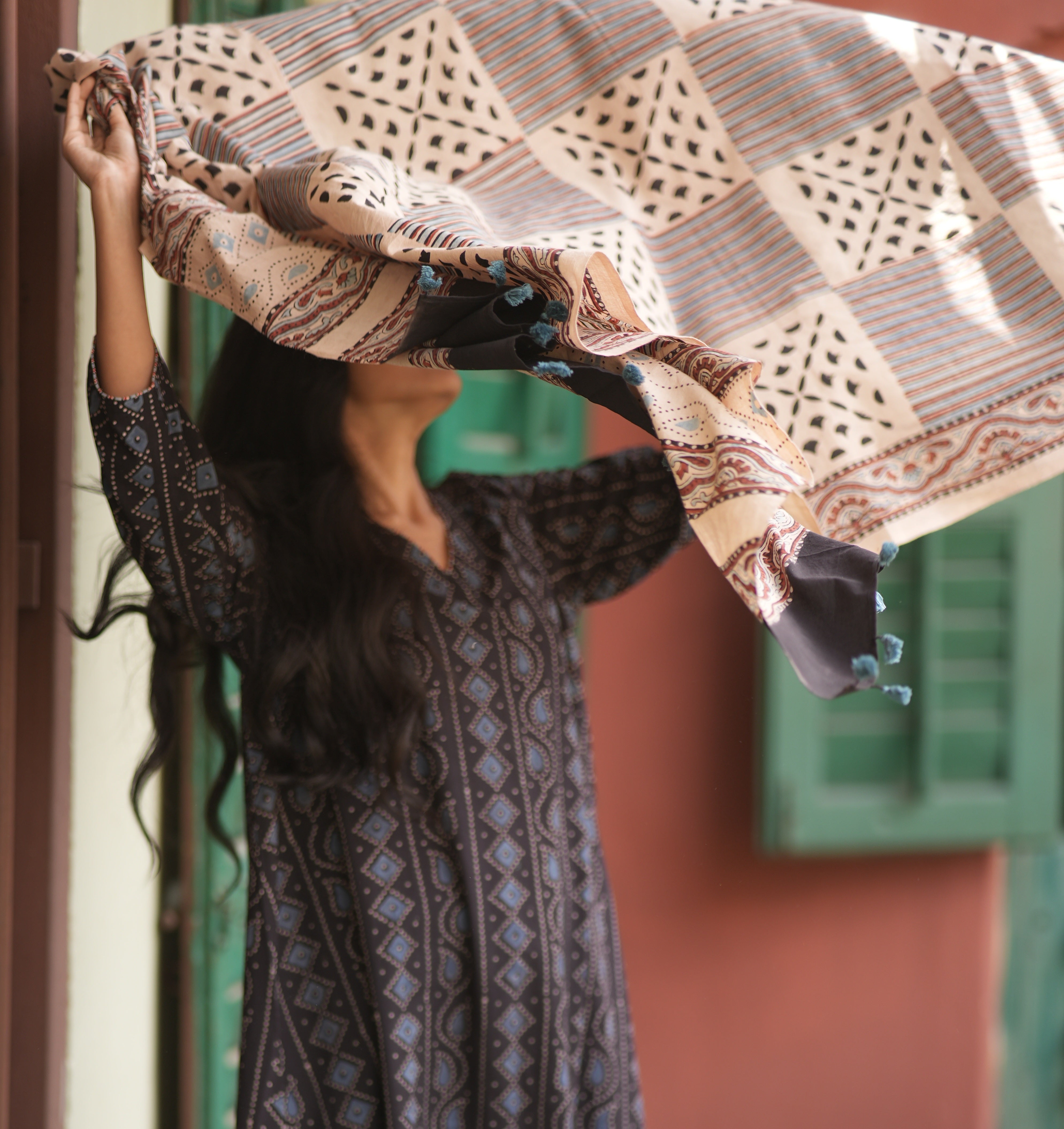 Black Mirage (Ajrakh Cotton)