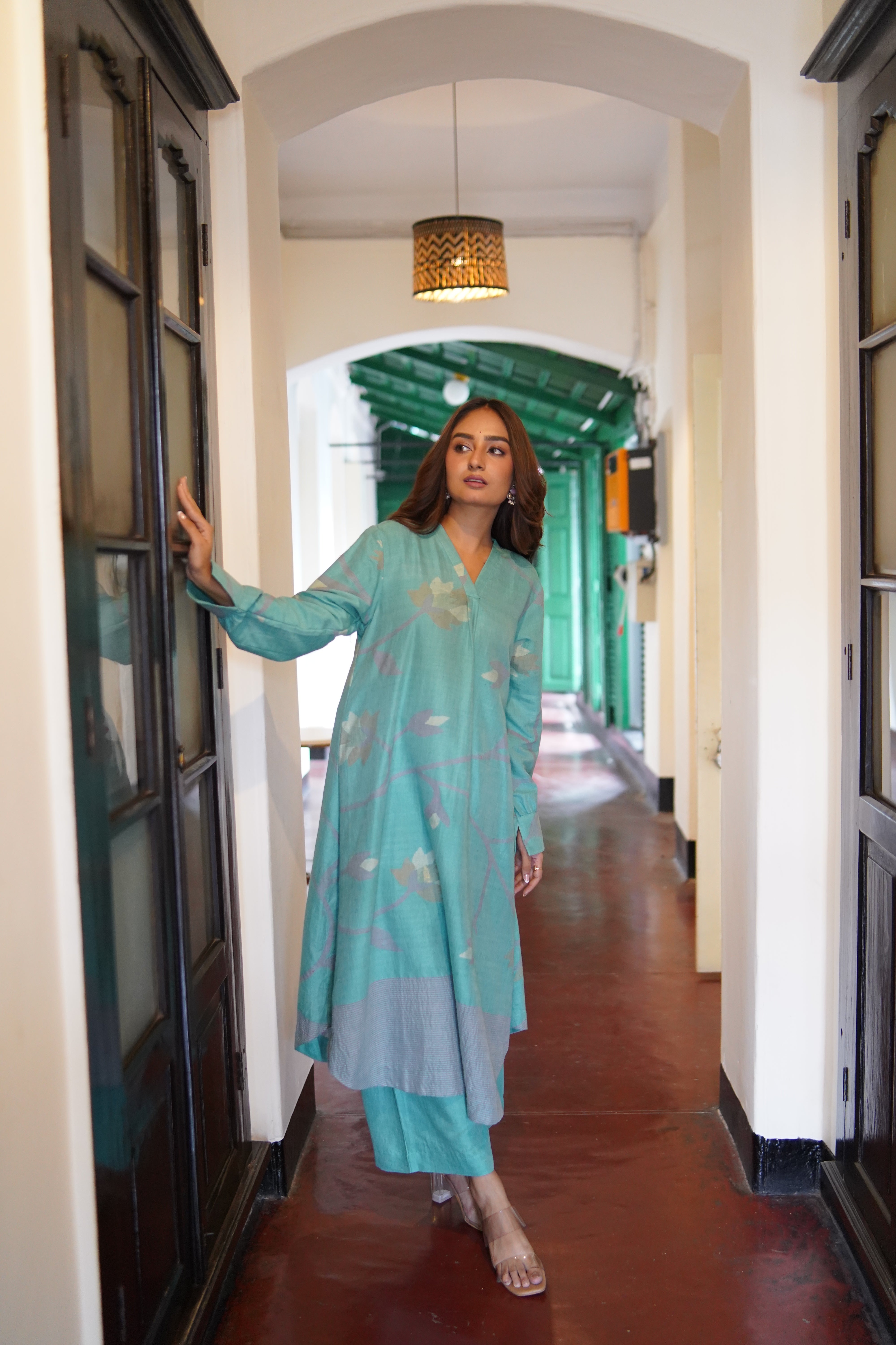 Island Escape (Organic Cotton Jamdani Coord)