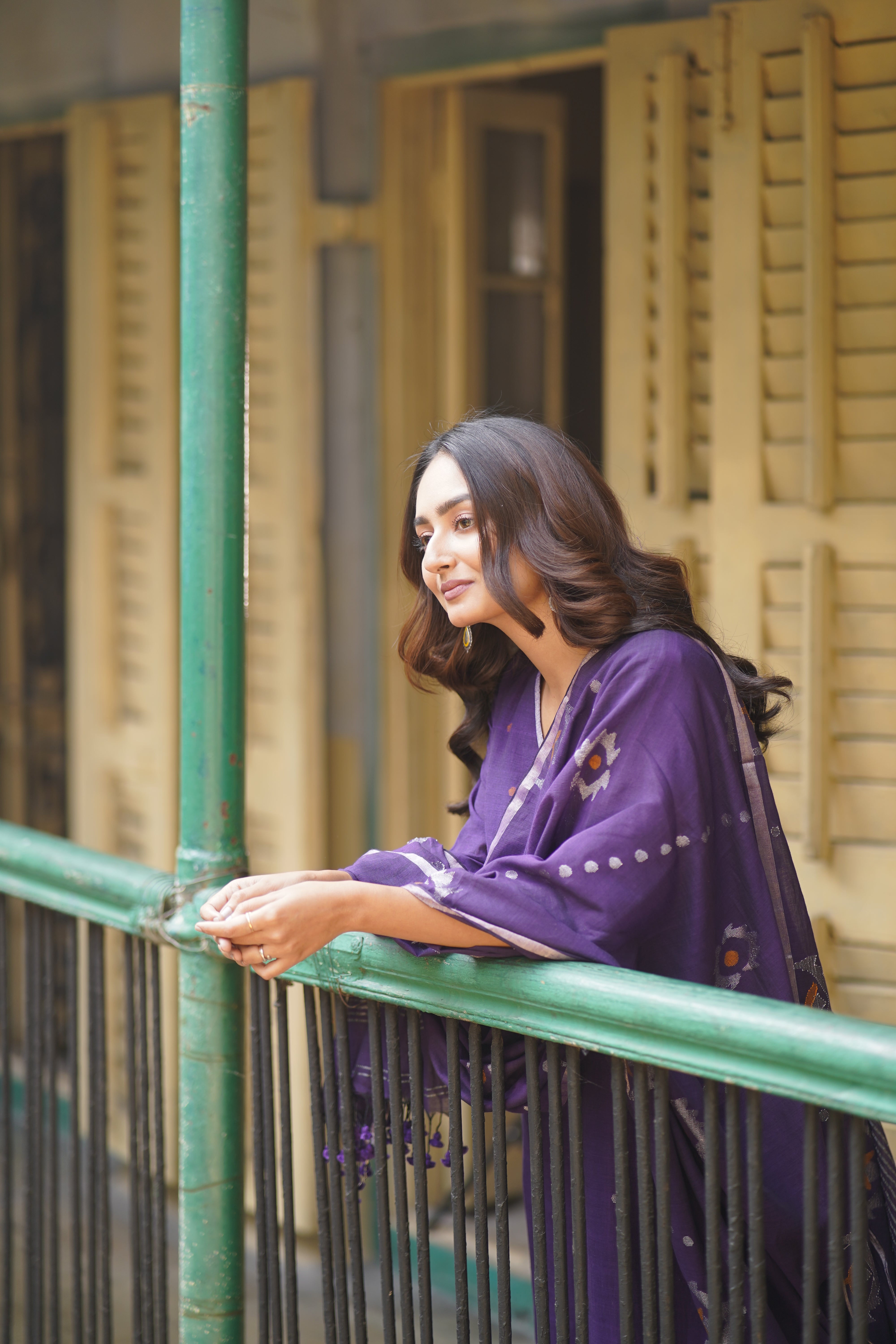 Purple Dusk (Mulmul Jamdani)