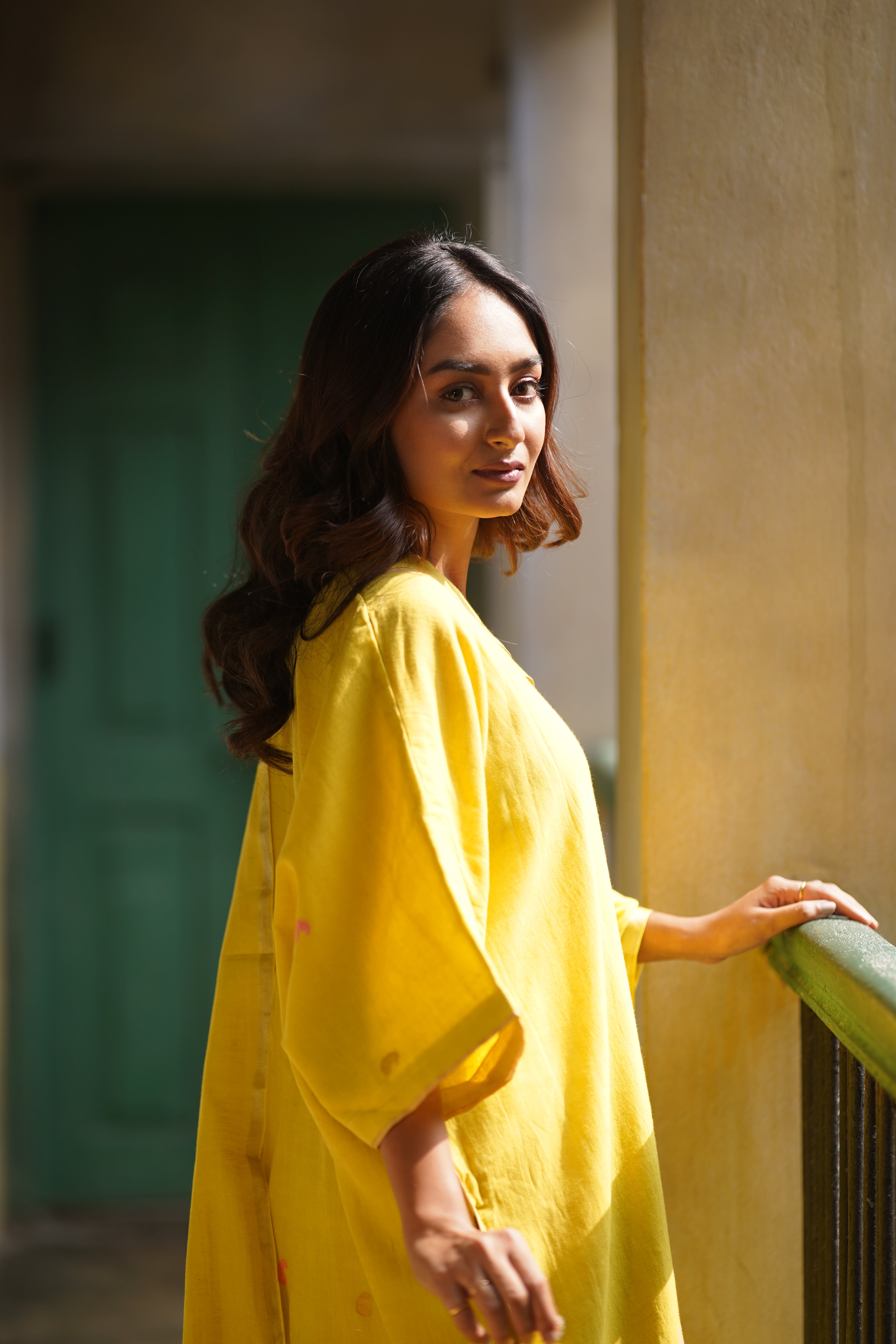 Olive Radiance (Mulmul Jamdani)