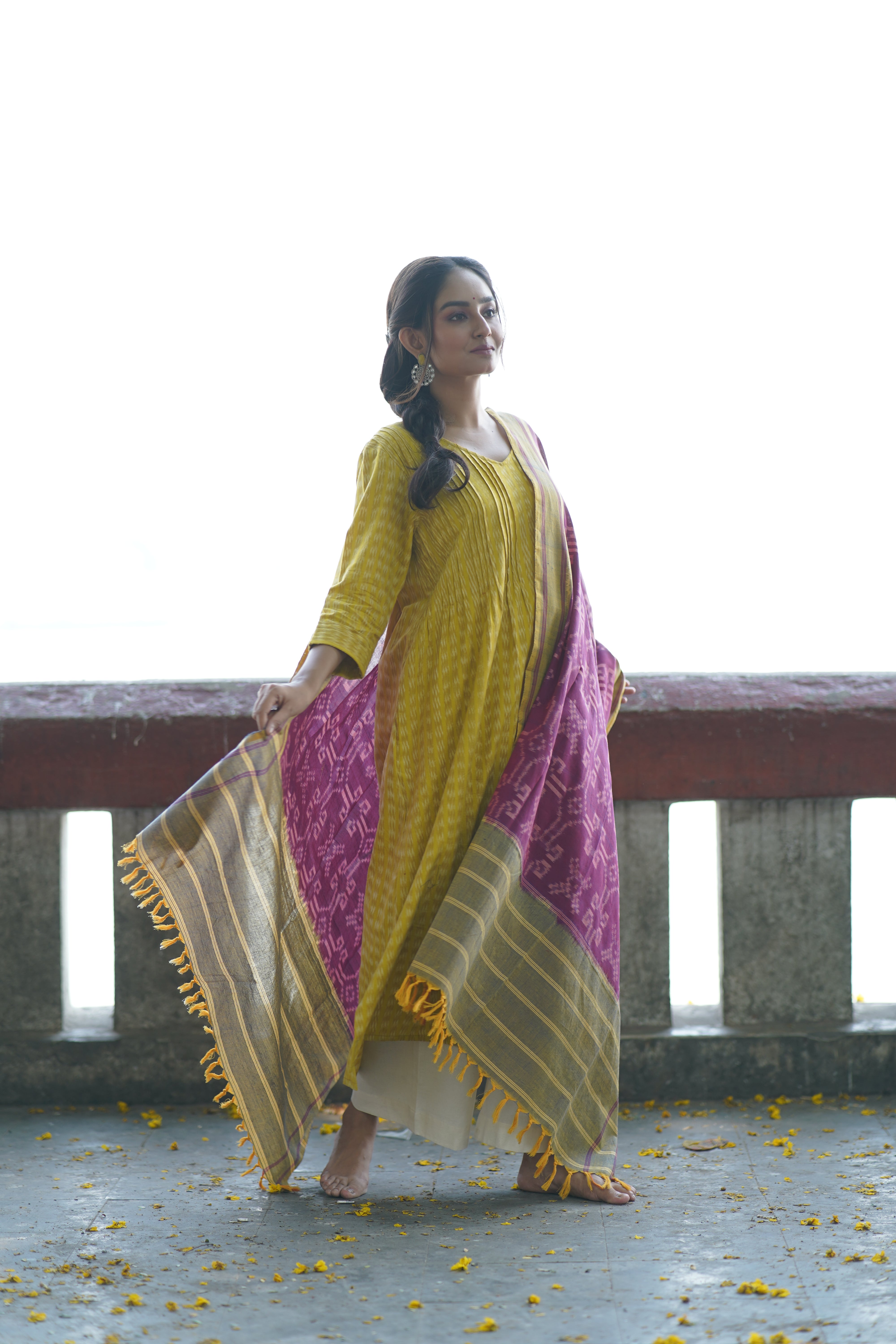 Blush Sunshine (Ikat Handloom Cotton)