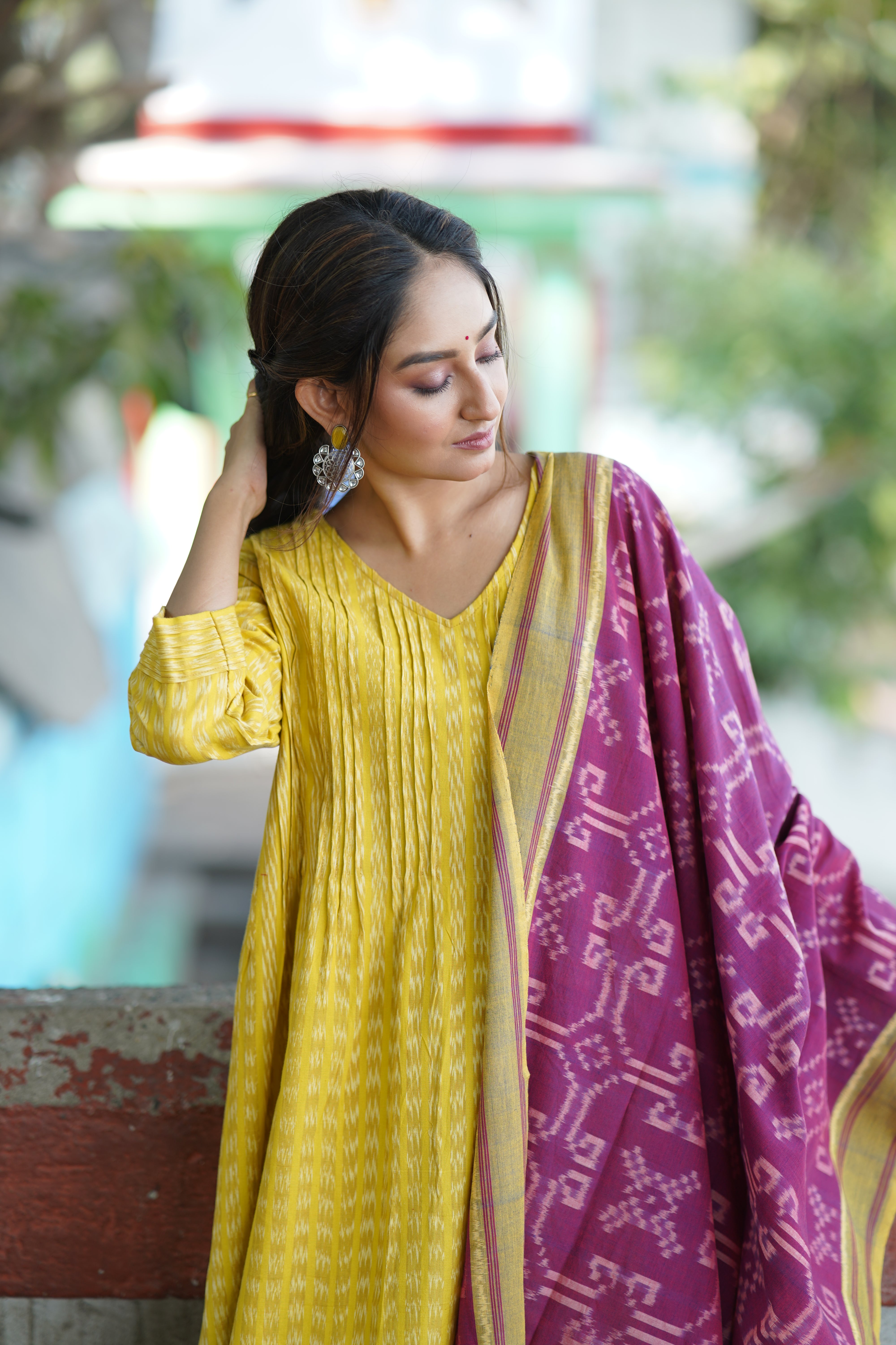 Blush Sunshine (Ikat Handloom Cotton)