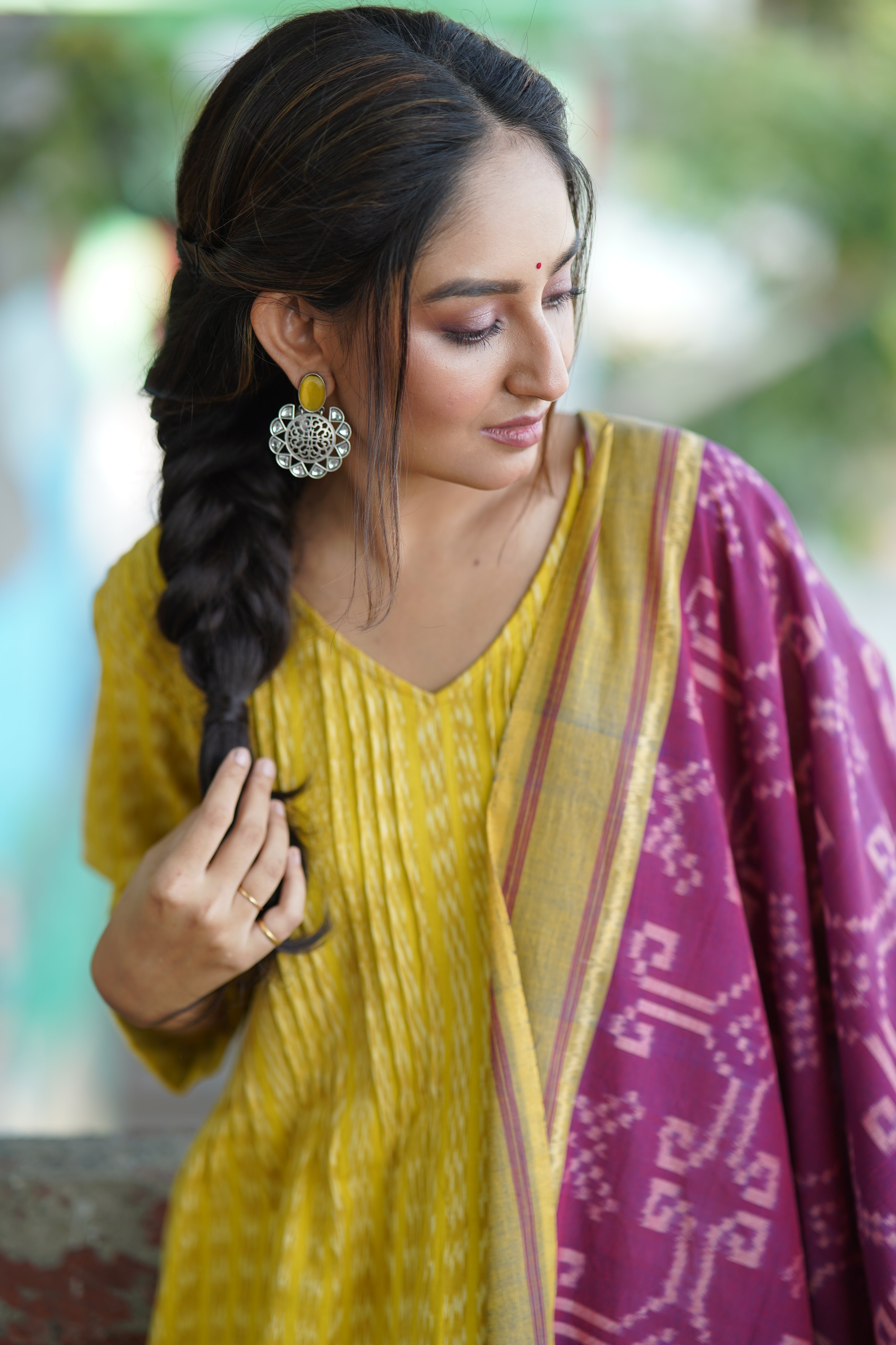 Blush Sunshine (Ikat Handloom Cotton)