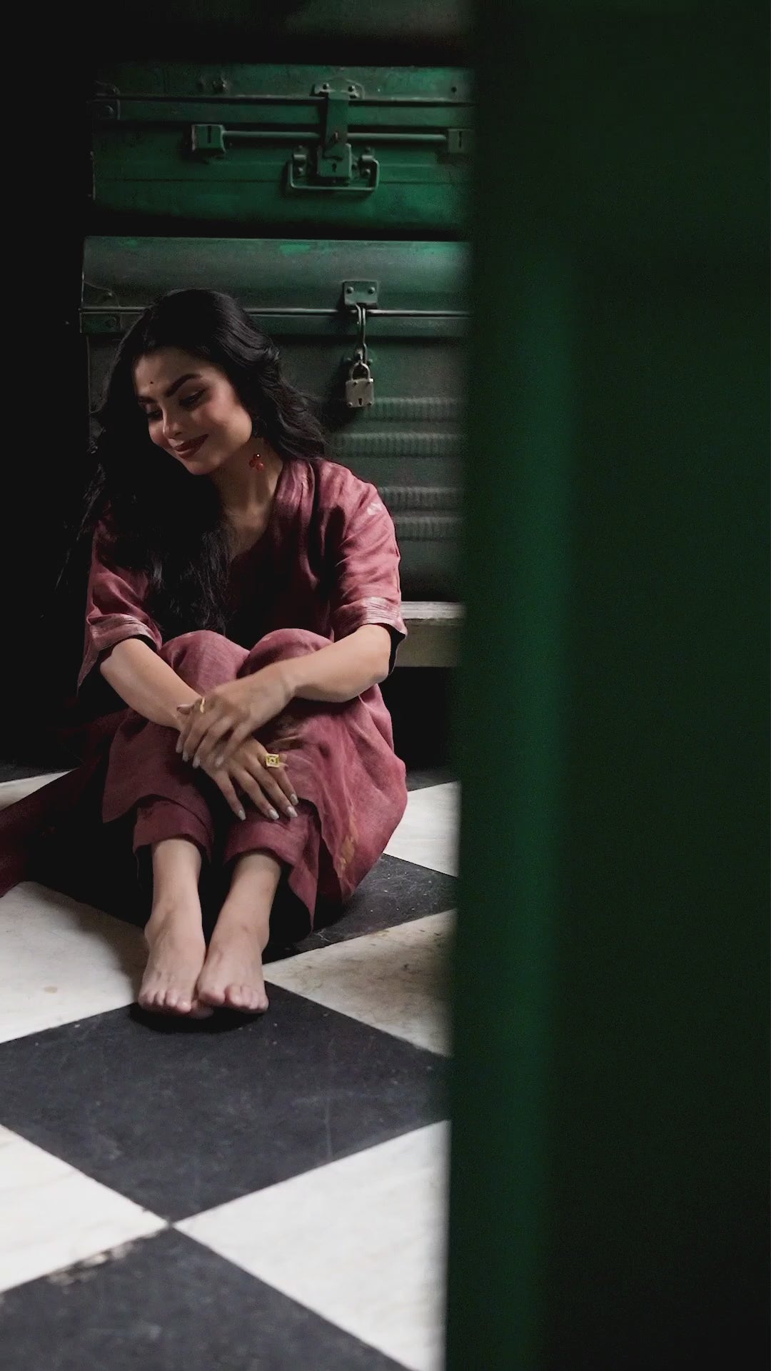 Zaar - Brown Mustard (Linen Jamdani)