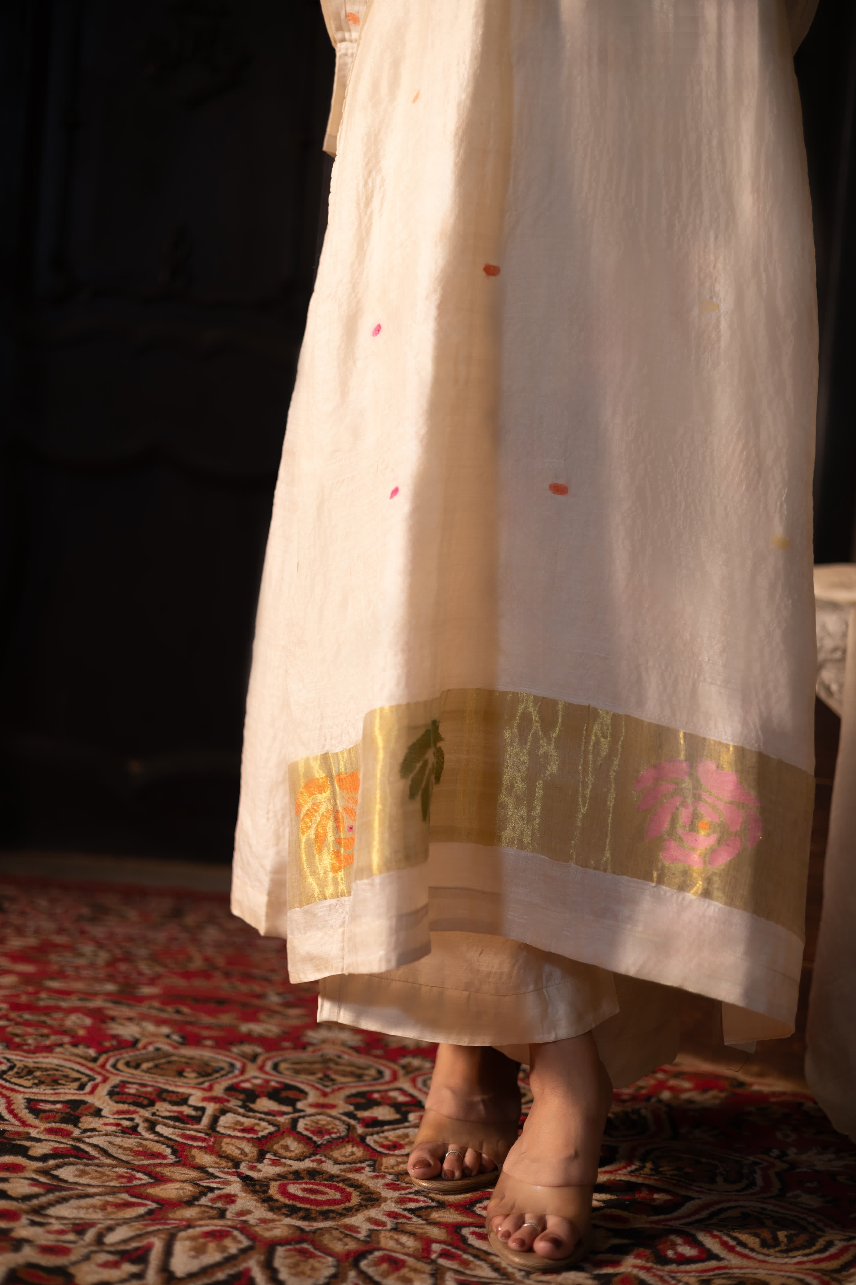 ROOH - Cream (Silk Jamdani)