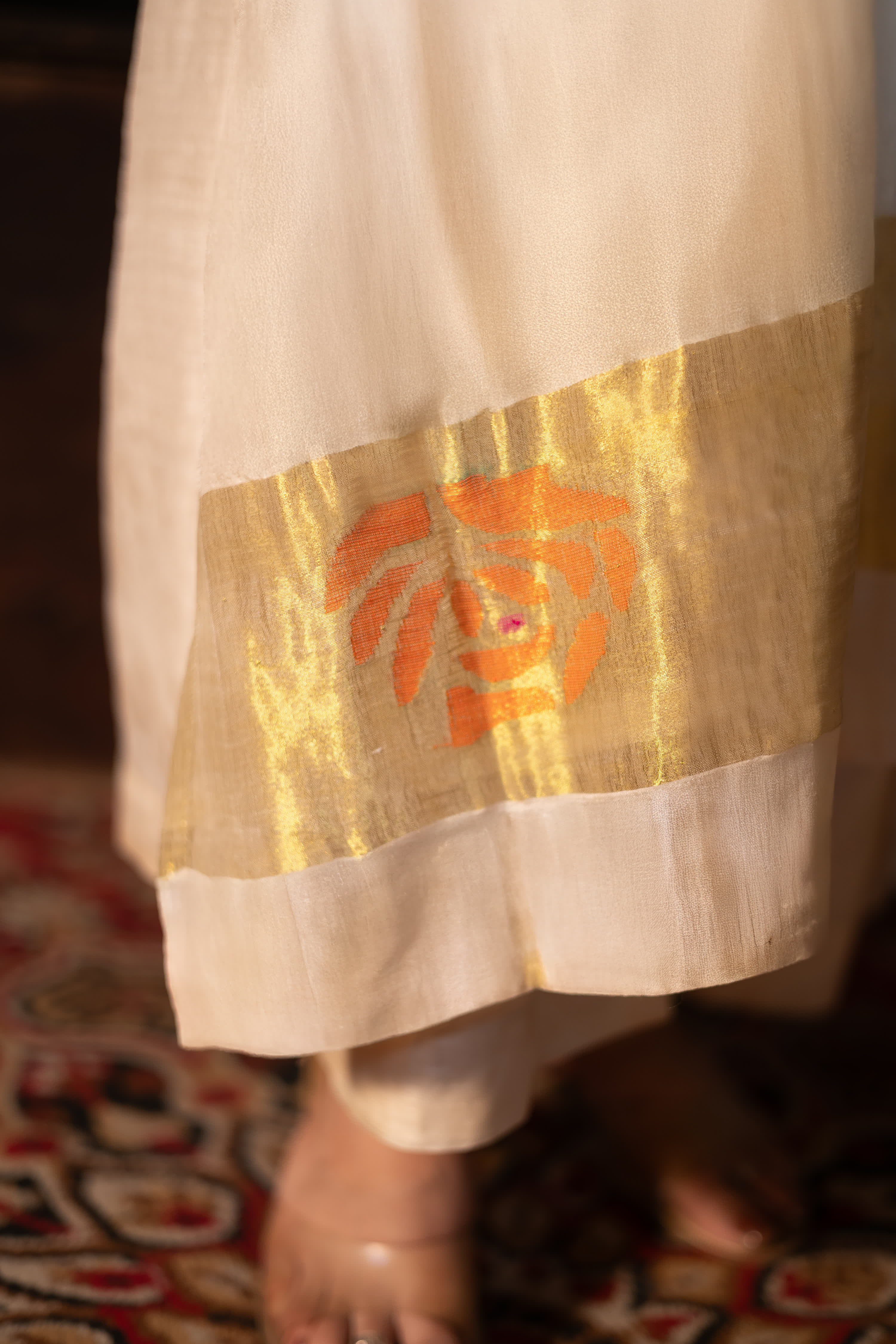 ROOH - Cream (Silk Jamdani)