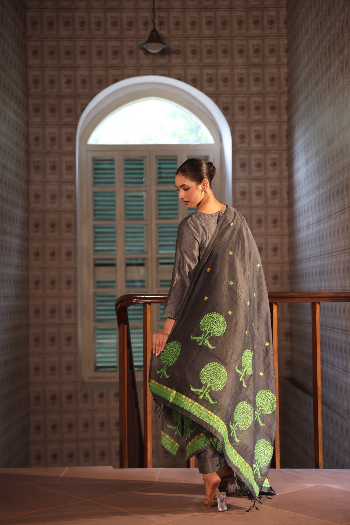 Mekhela - Grey (Assamese Handloom)