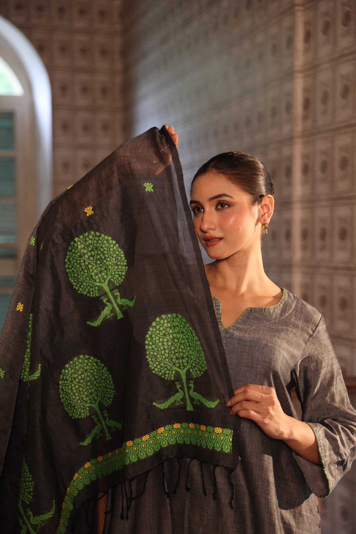 Mekhela - Grey (Assamese Handloom)