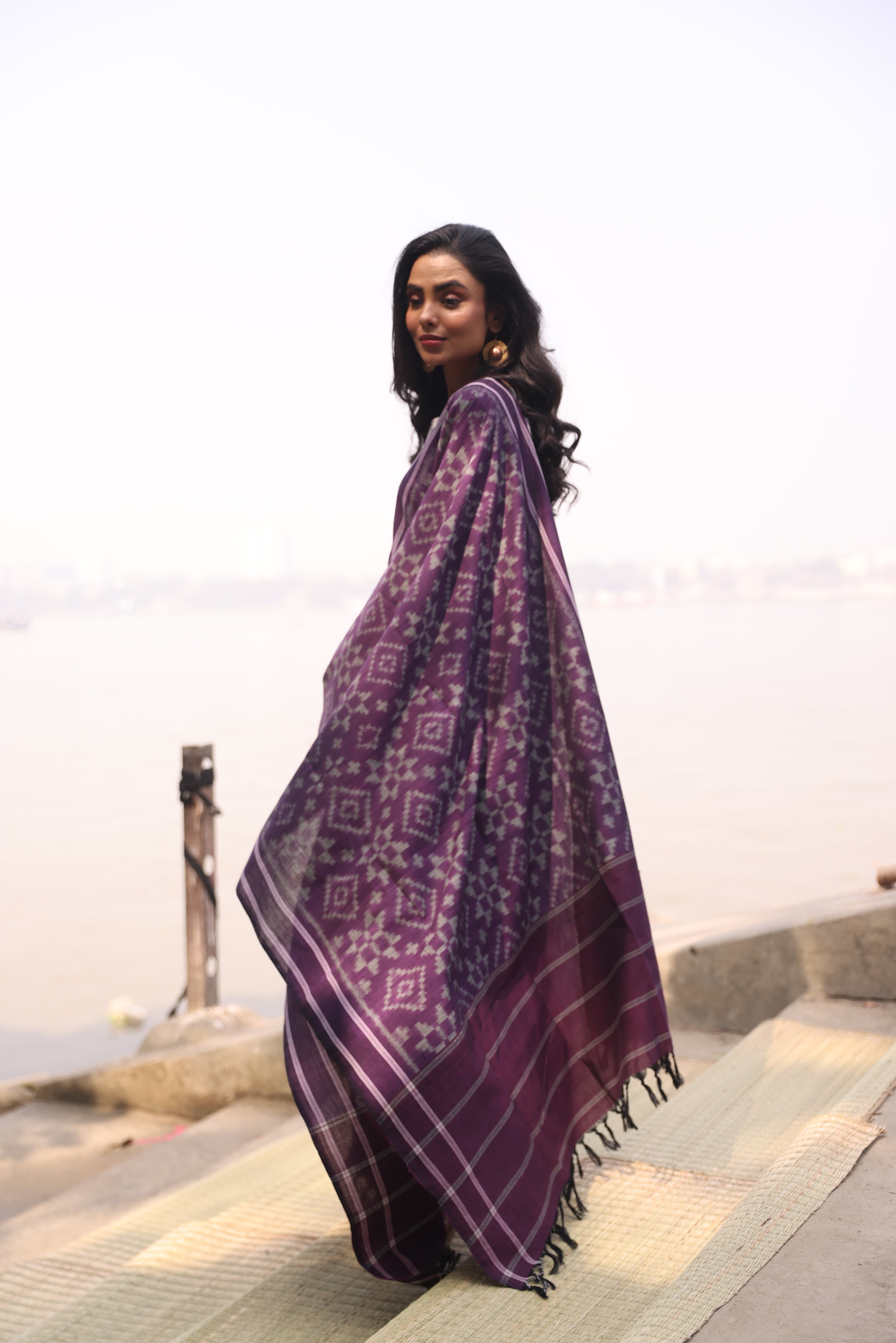 Sahaj - Purple (Ikat Handloom Cotton)