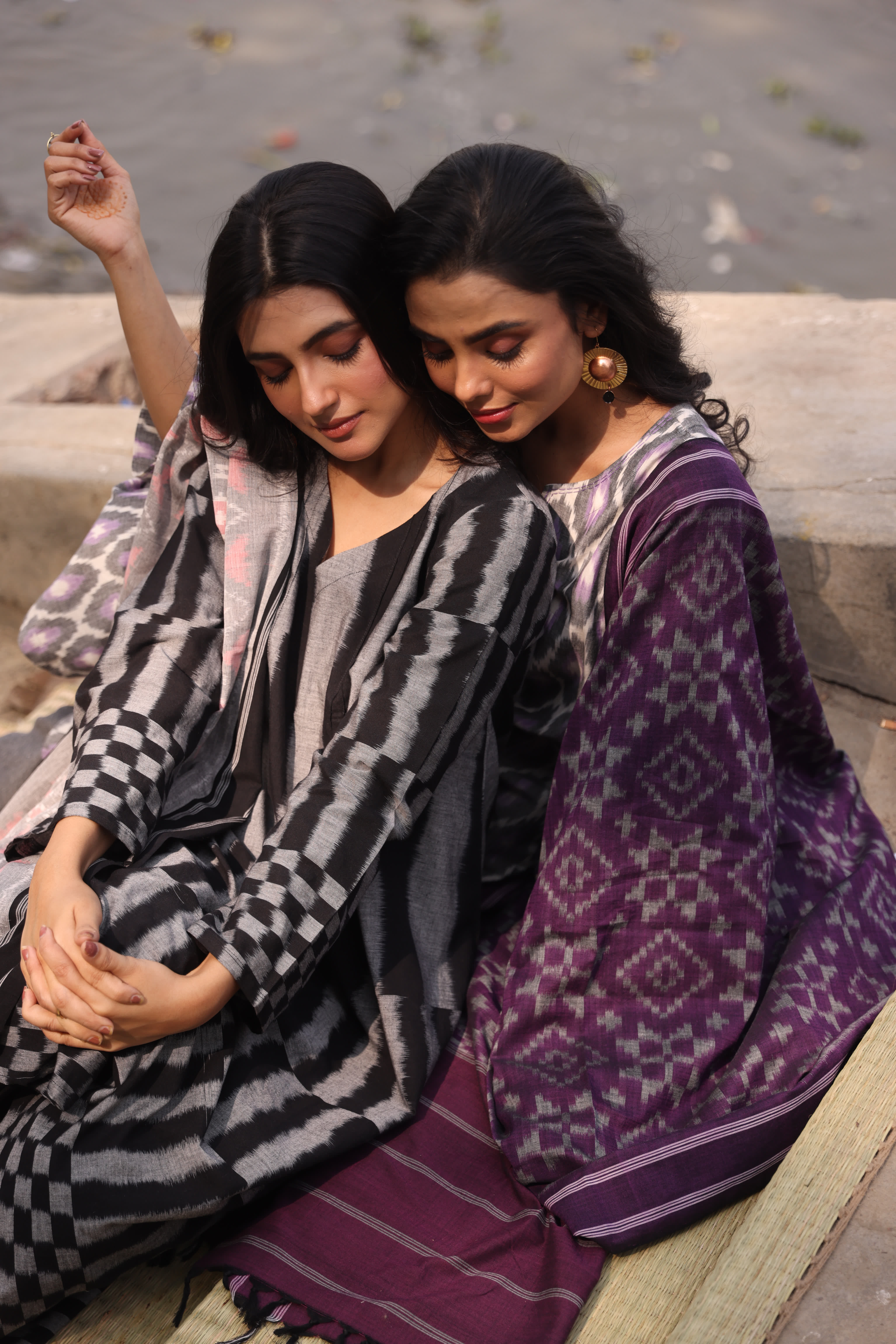 Sahaj - Purple (Ikat Handloom Cotton)