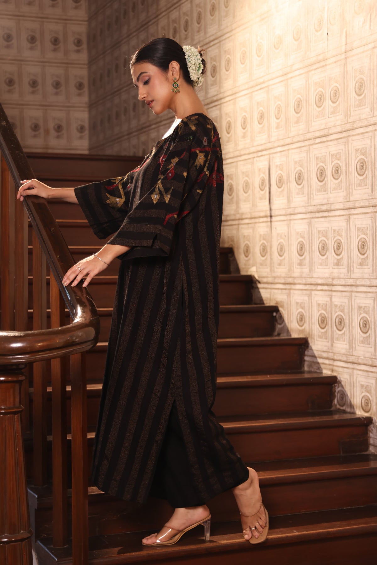 NIGAH (Organic Cotton Zari Jamdani Coord)