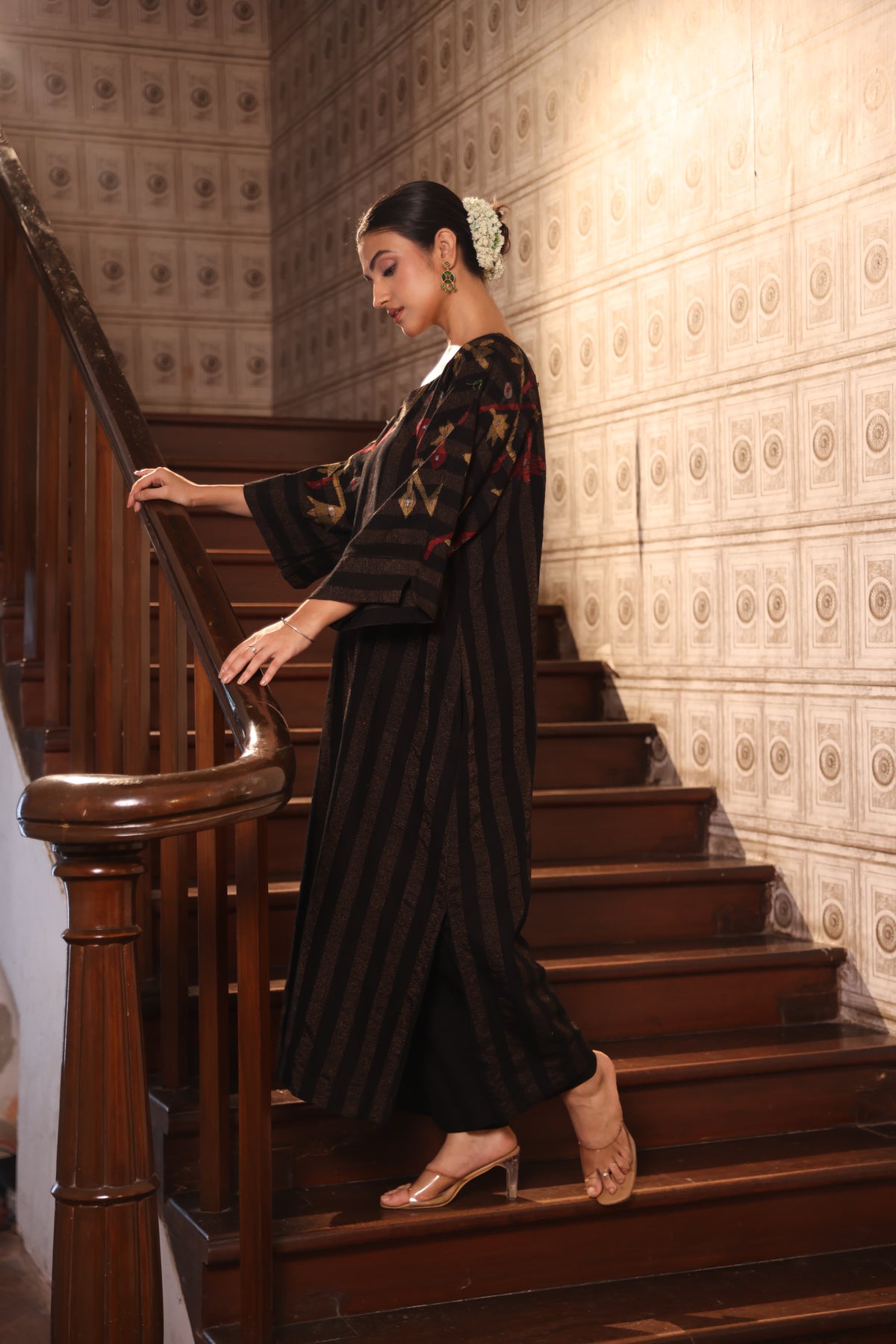 NIGAH (Organic Cotton Zari Jamdani Coord)
