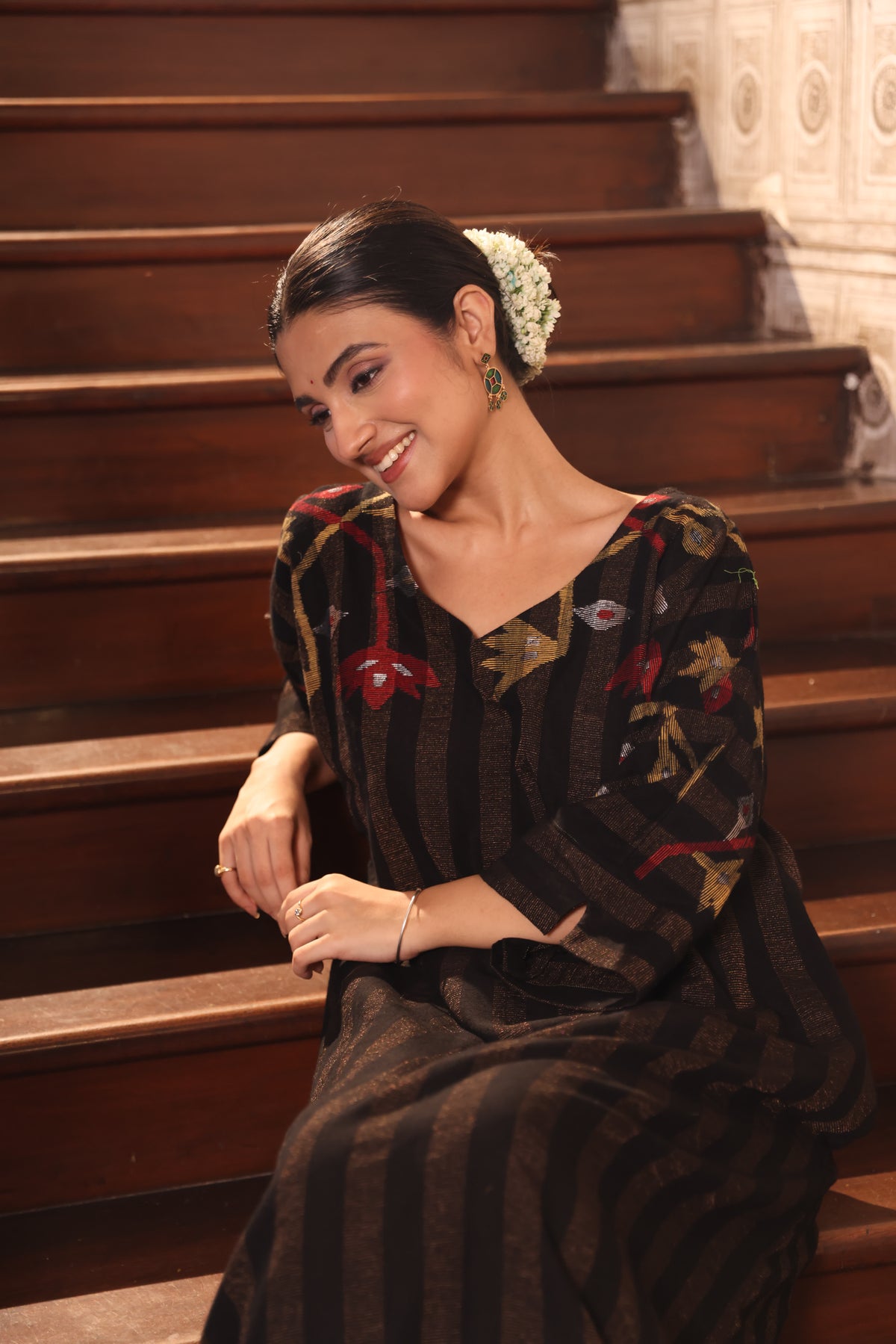 NIGAH (Organic Cotton Zari Jamdani Coord)