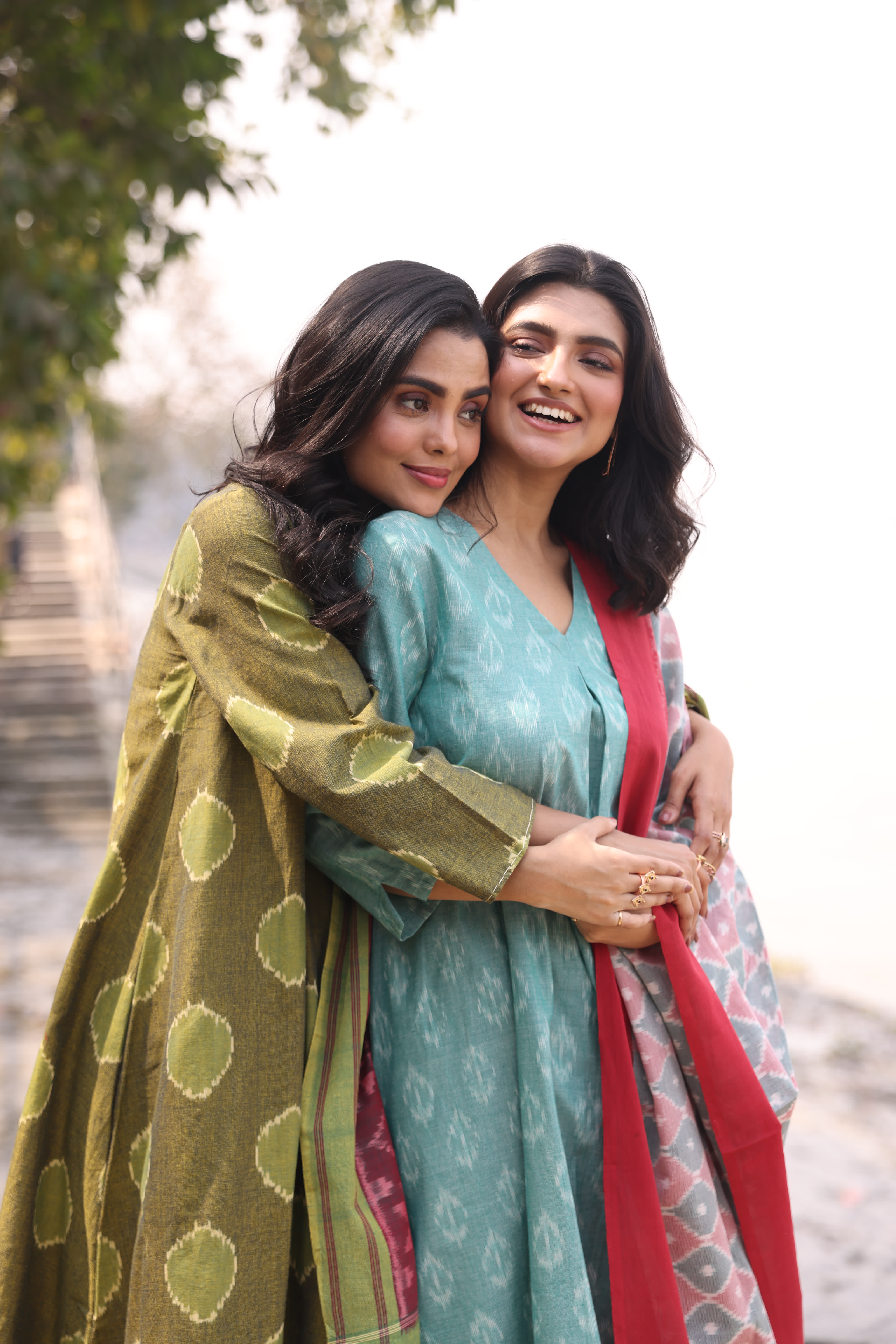 Sahaj - Green (Ikat Handloom Cotton)