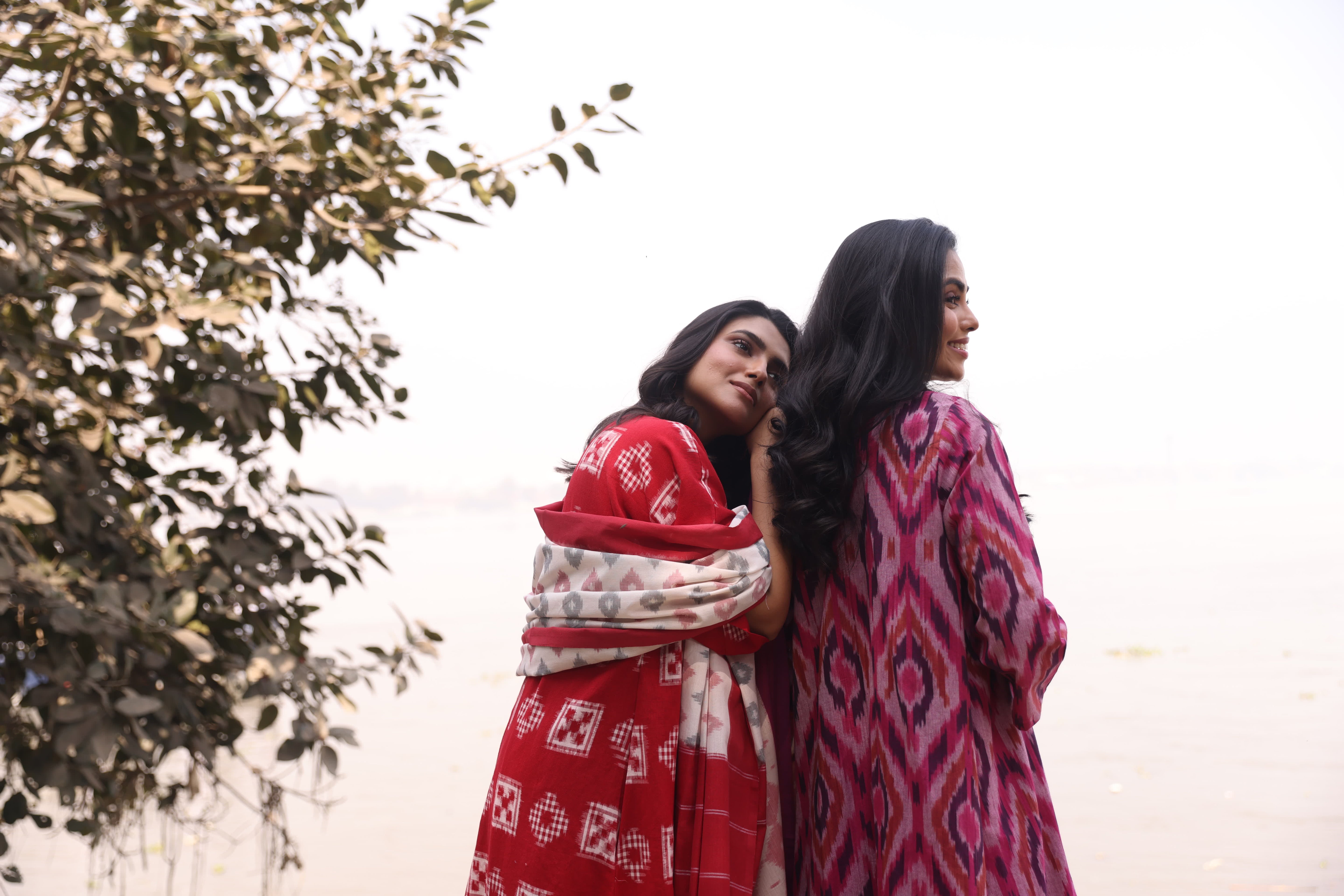 Sahaj - Magenta (Ikat Handloom Cotton)