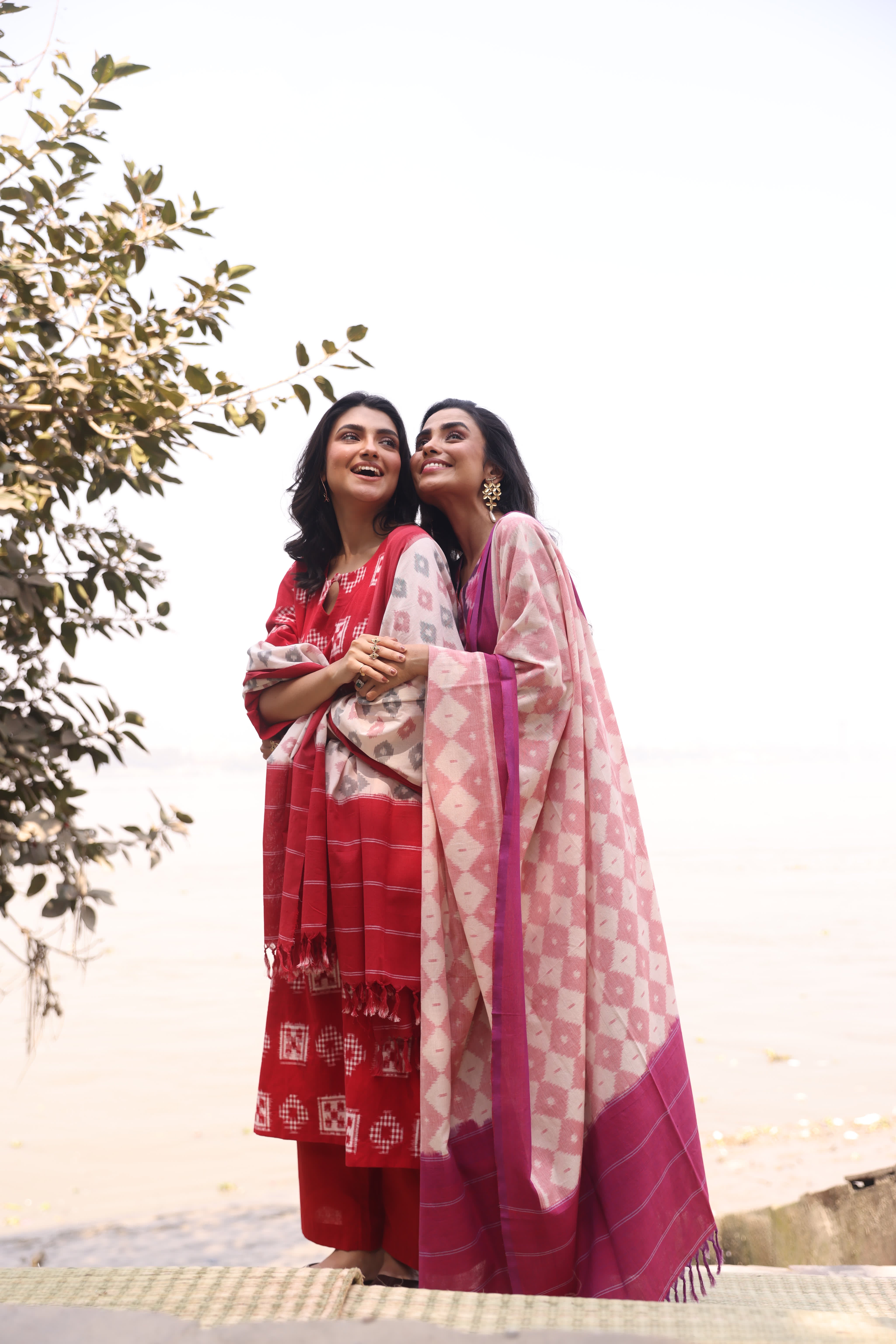 Sahaj - Red (Ikat Handloom Cotton)