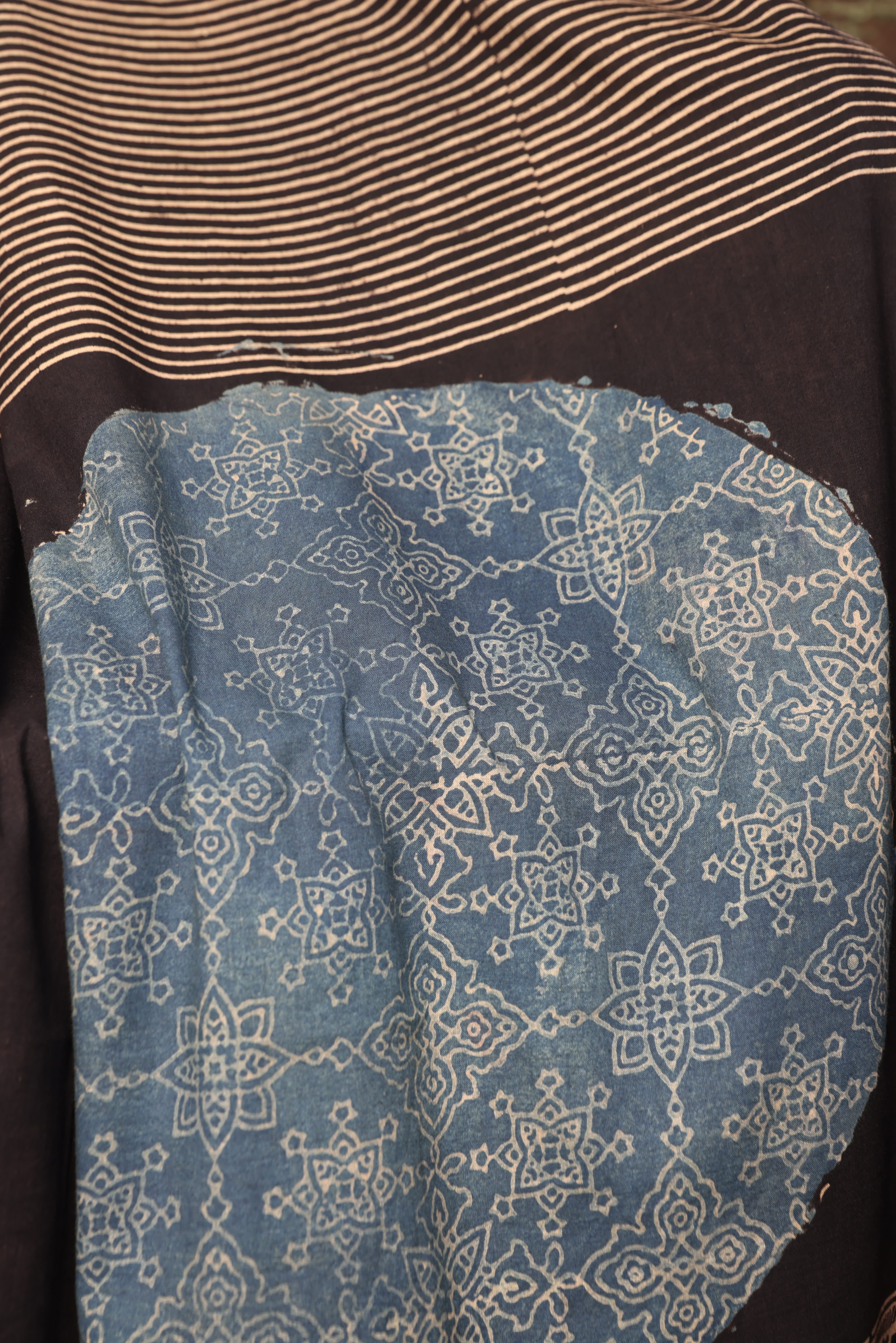 Raunaq-Black (Cotton Ajrakh Bhandej)