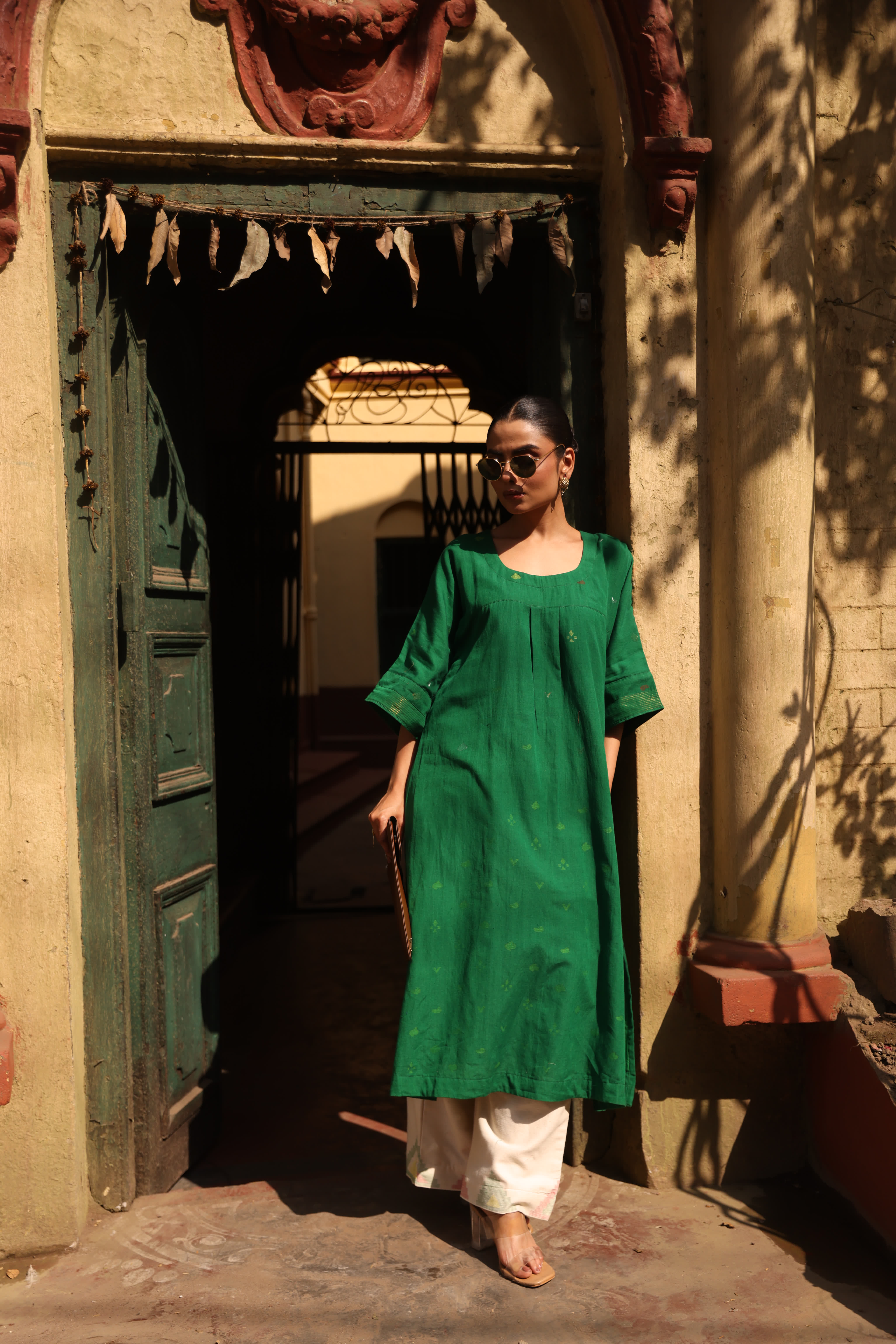 First Leaf (Organic Cotton Jamdani Coord)